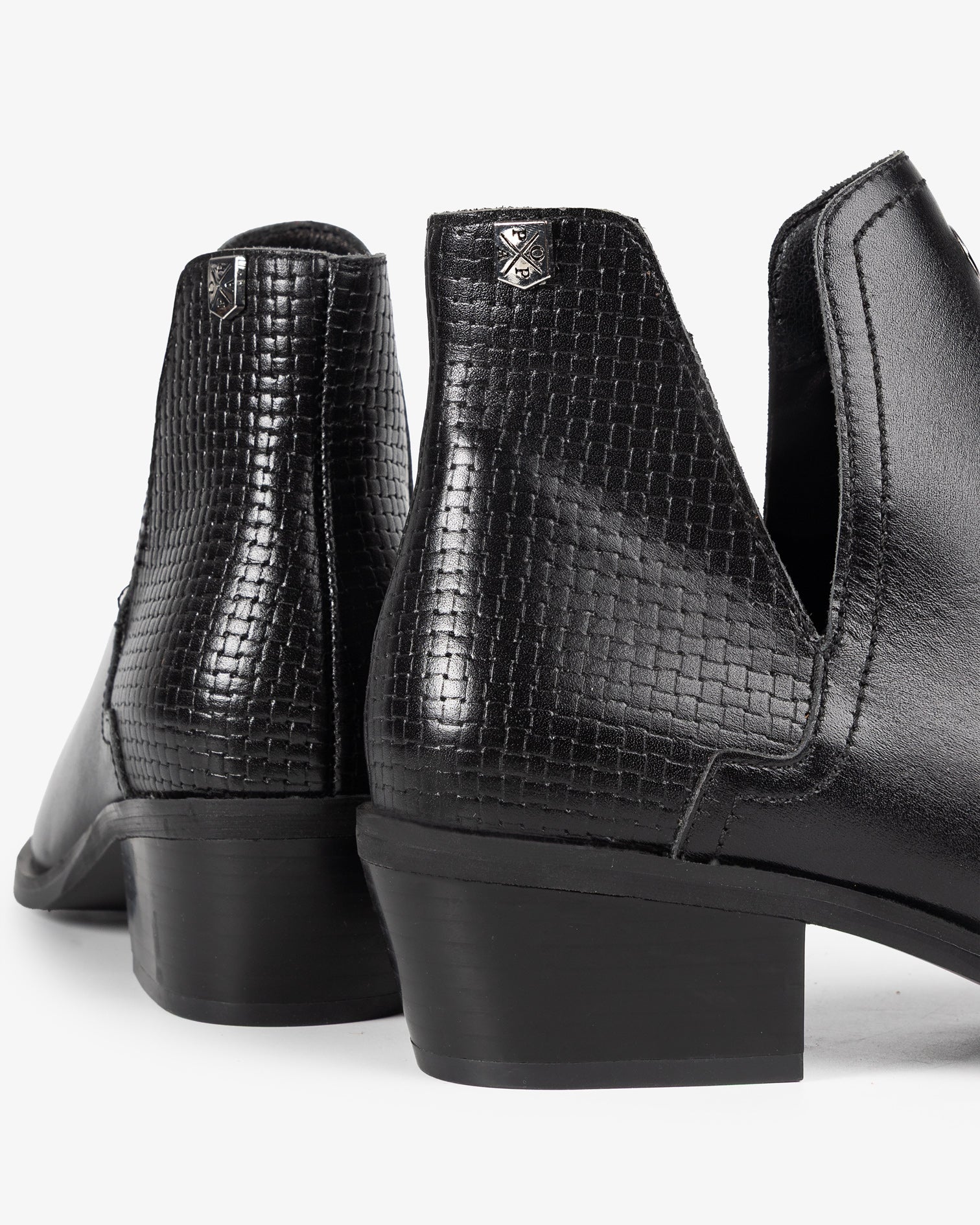 Black Leather Ankle Boot Nexo