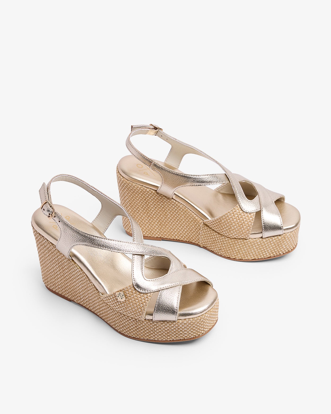 Cuña Baiuca Rafia Oro 35