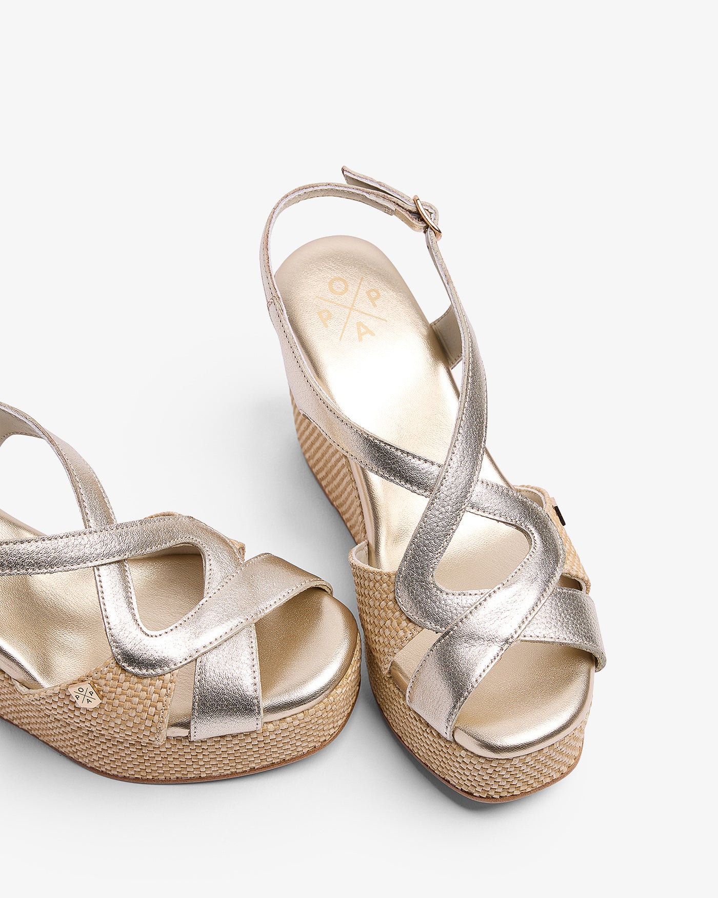 Cuña Baiuca Rafia Oro 35