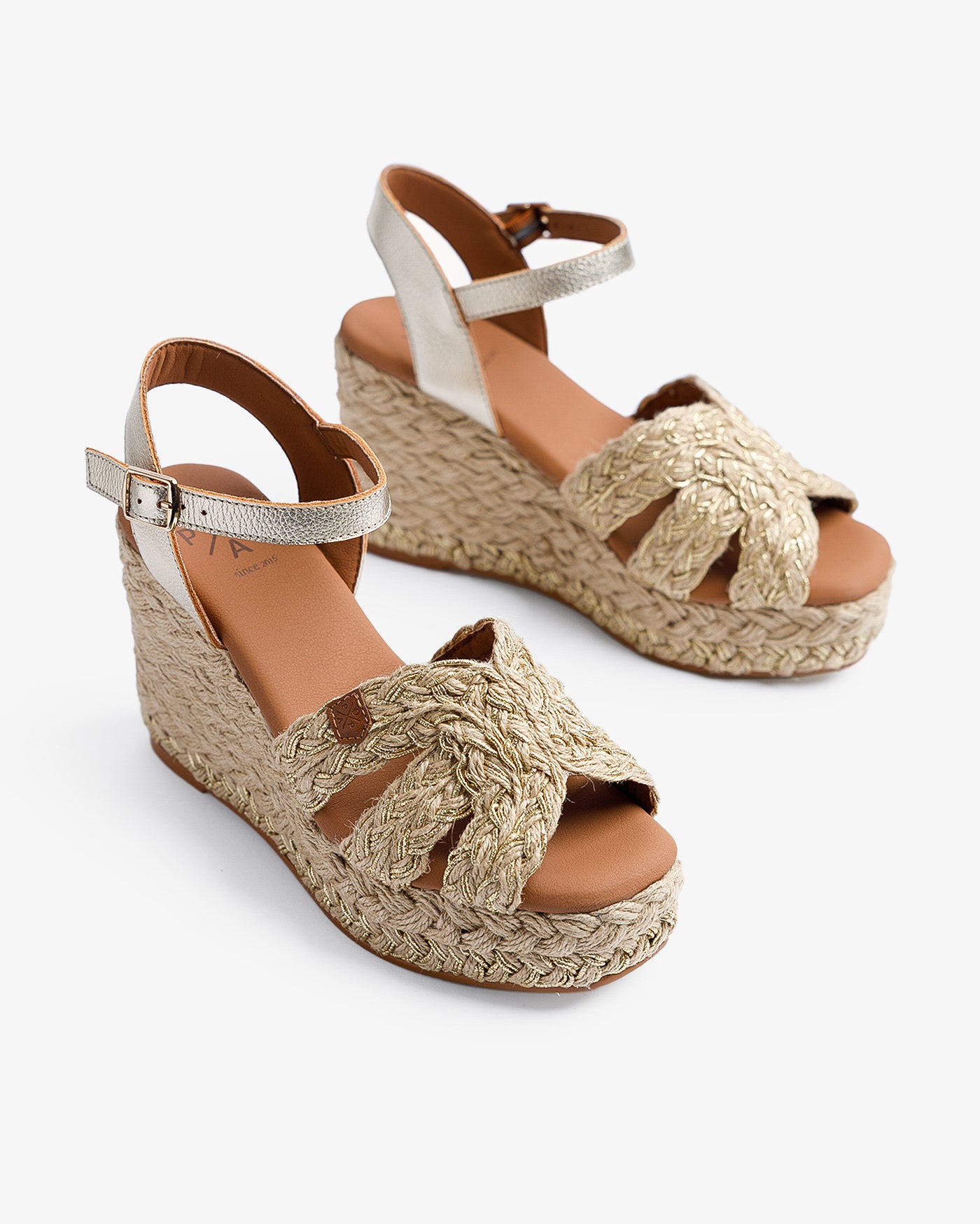 Cuña Avalo Yute Oro 35