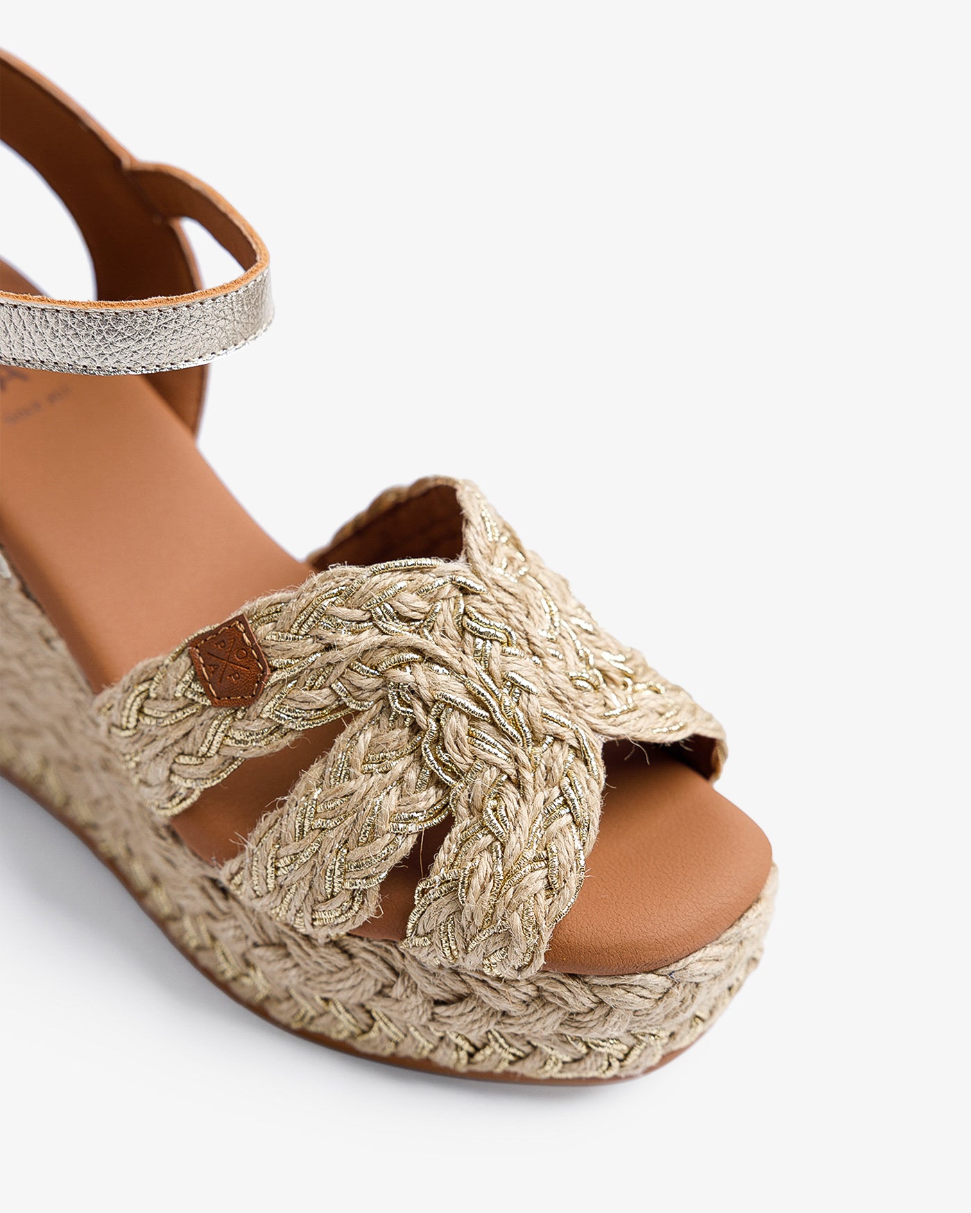 Cuña Avalo Yute Oro 35