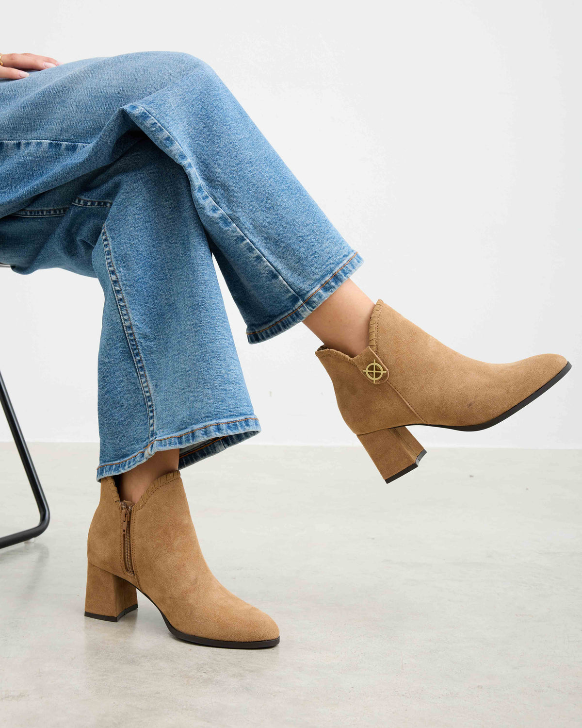Botín Beige de Mujer Cayafate Trenzado