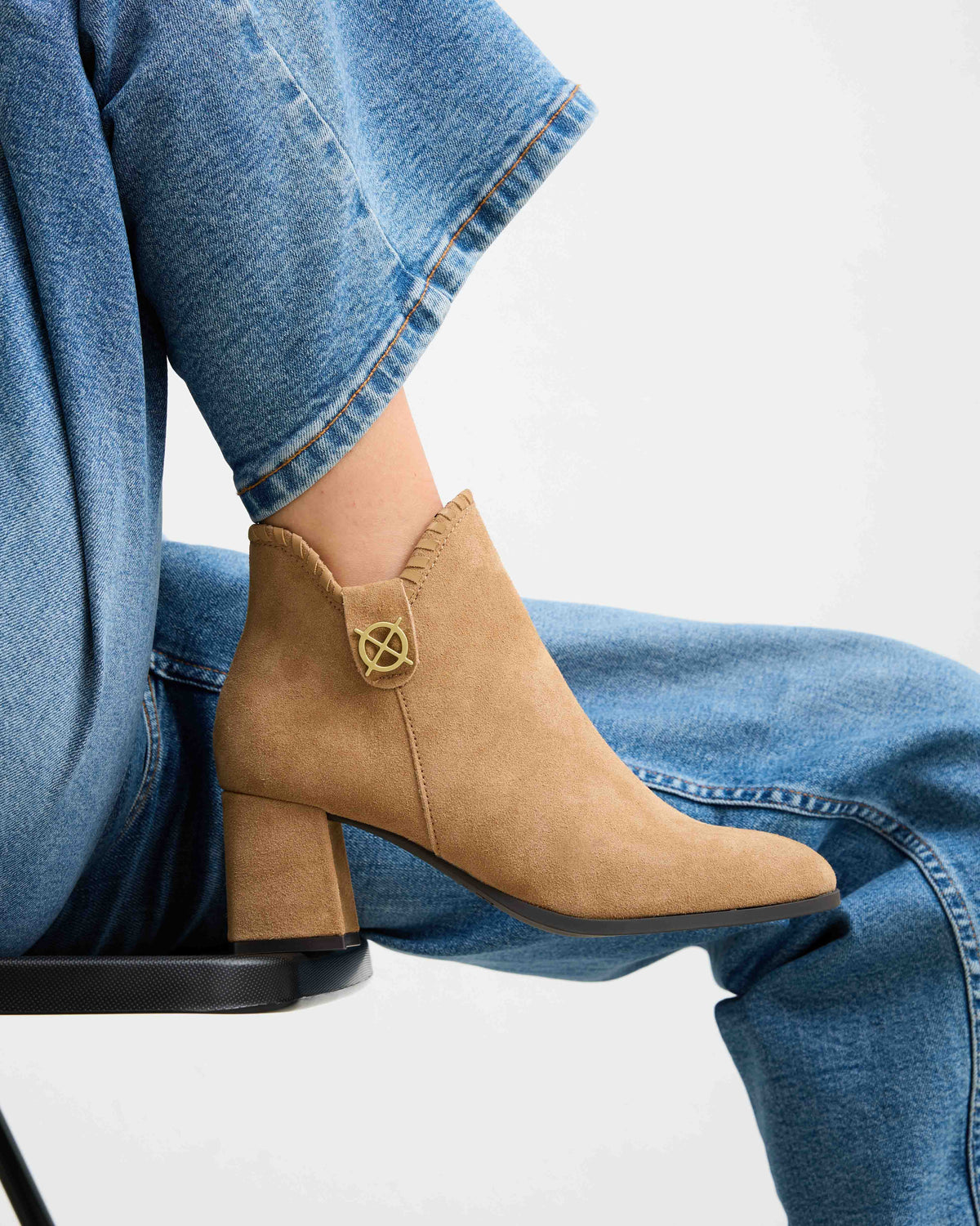 Botín Beige de Mujer Cayafate Trenzado
