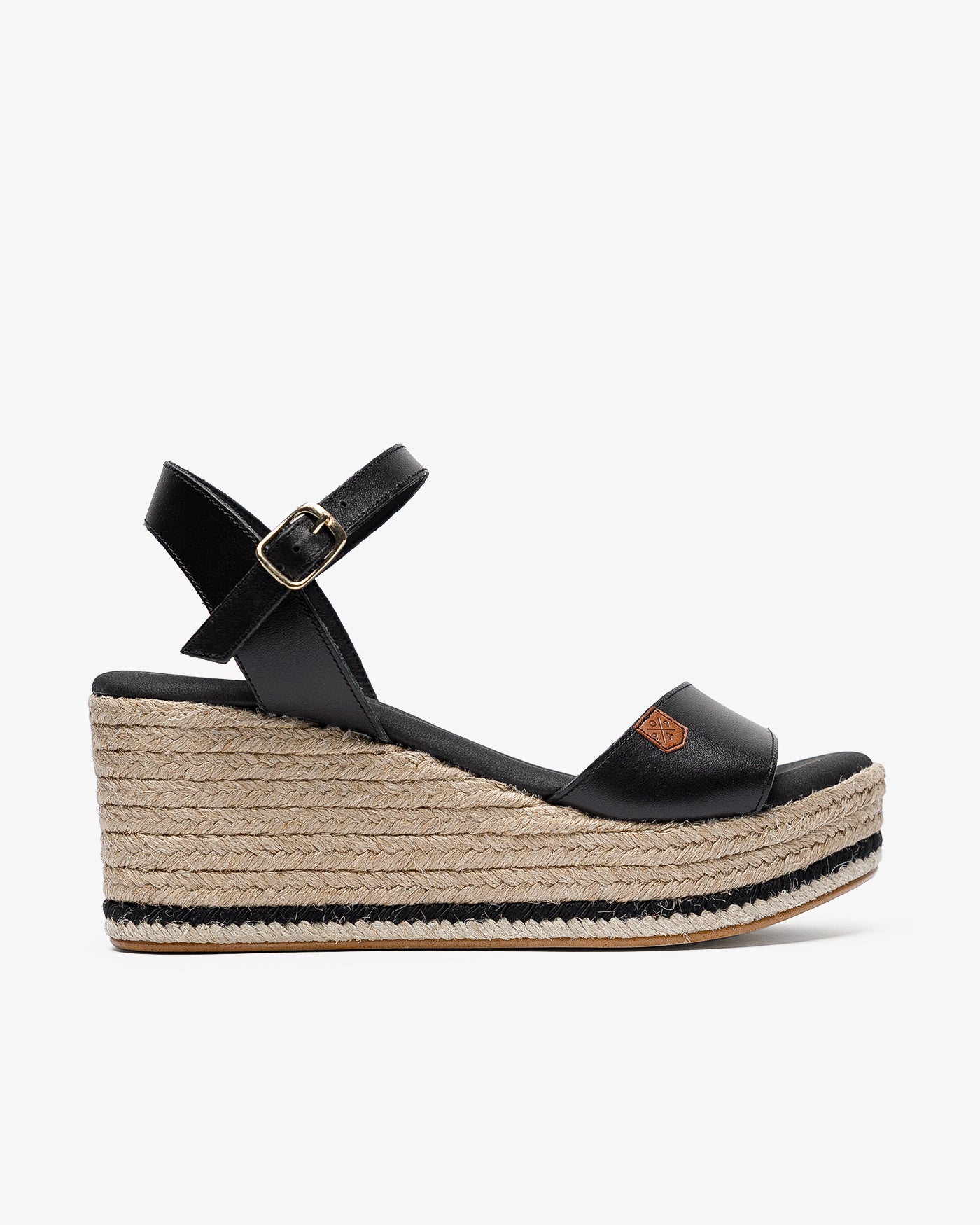 Cuña Arenal Piel Negro 35