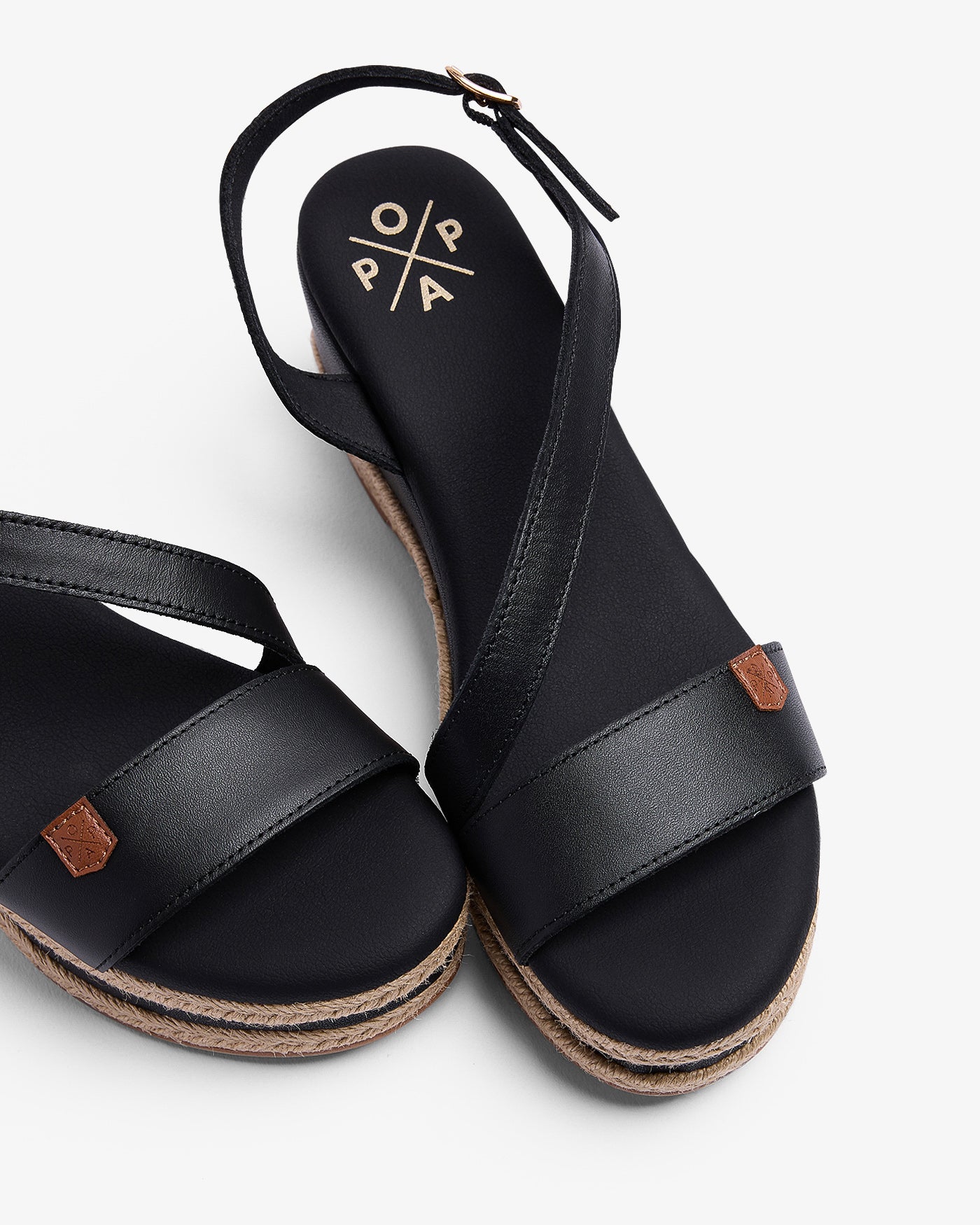 Cuña Ipanema Piel Negro 35