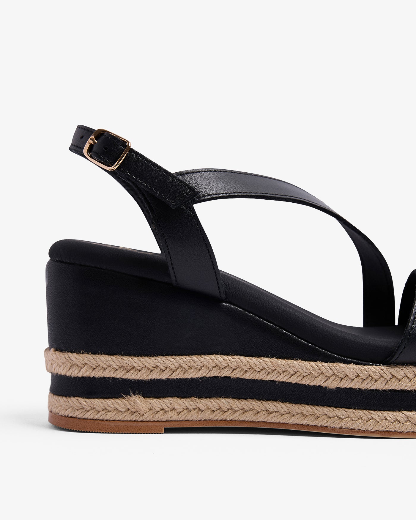 Cuña Ipanema Piel Negro 35