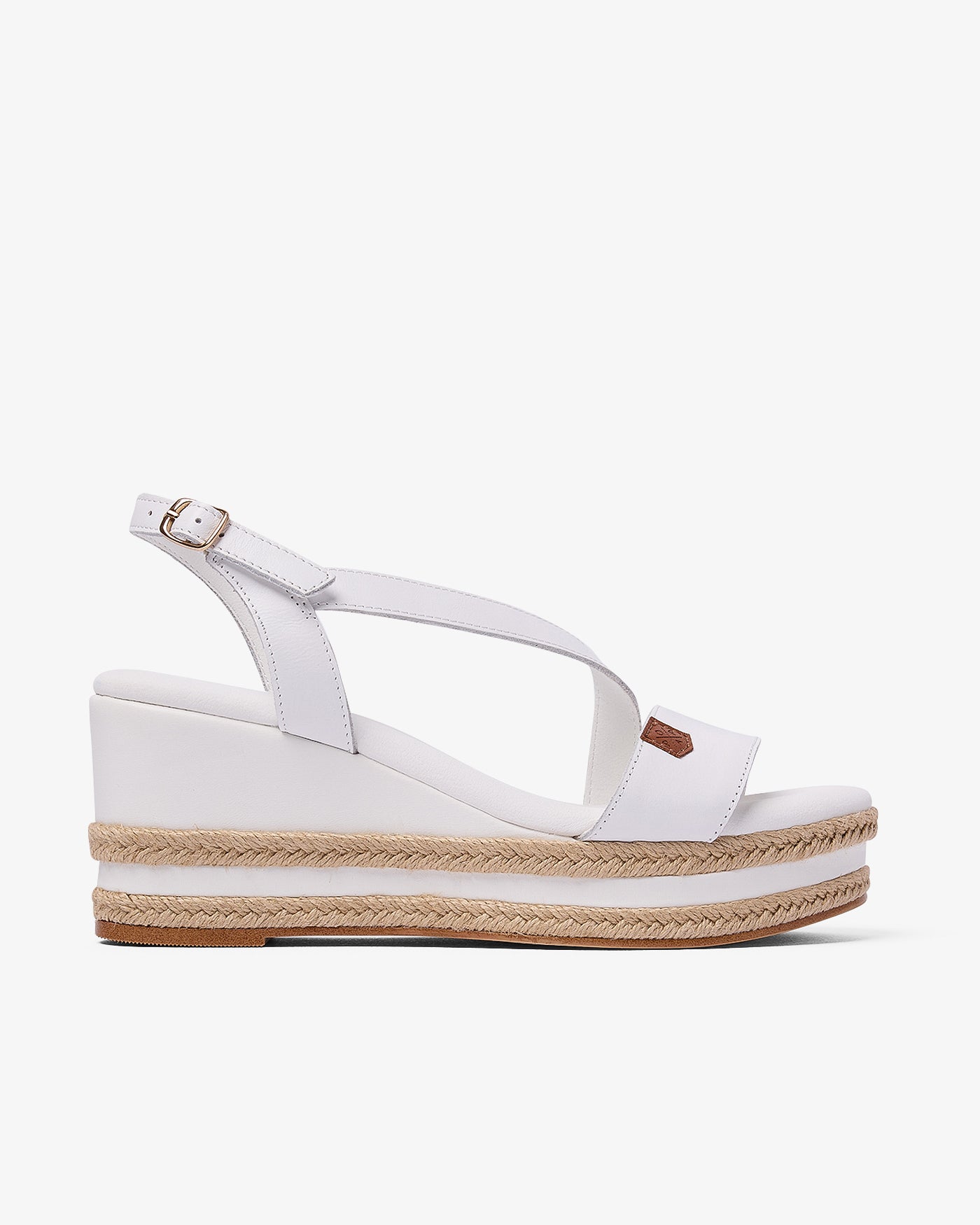 Cuña Ipanema Piel Blanco 35