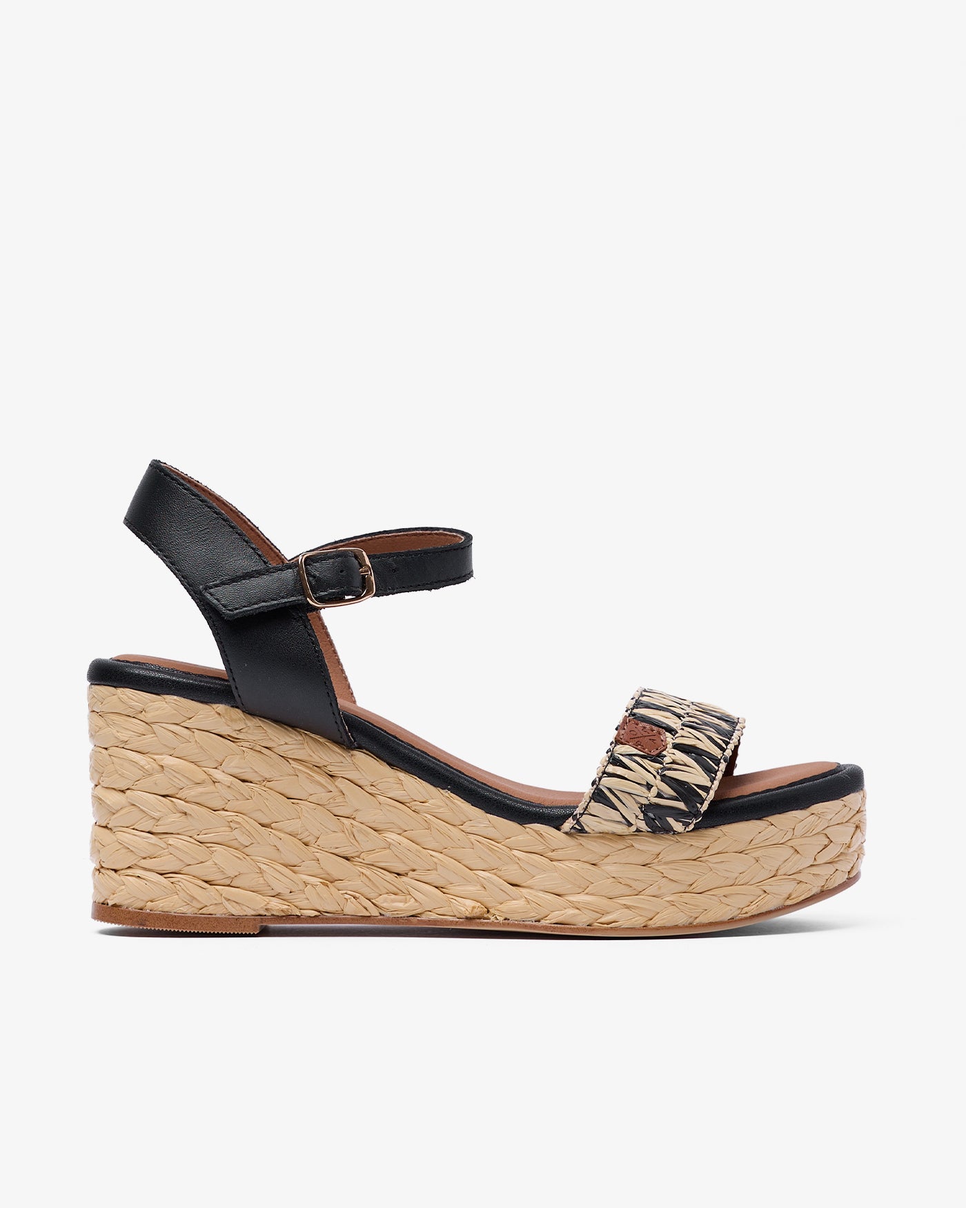 Cuña Sakarun Rafia Negro 35