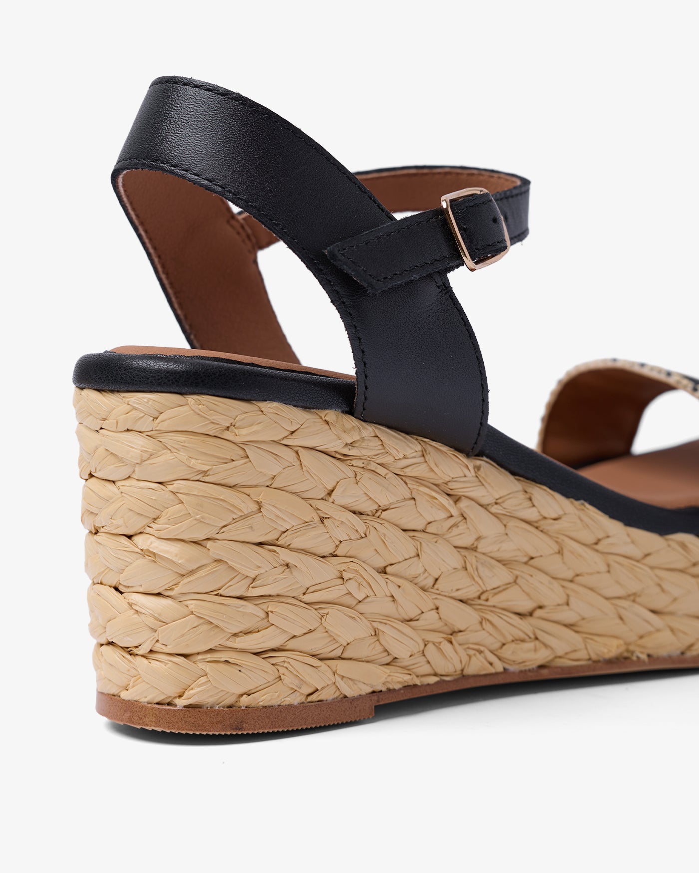 Cuña Sakarun Rafia Negro 35