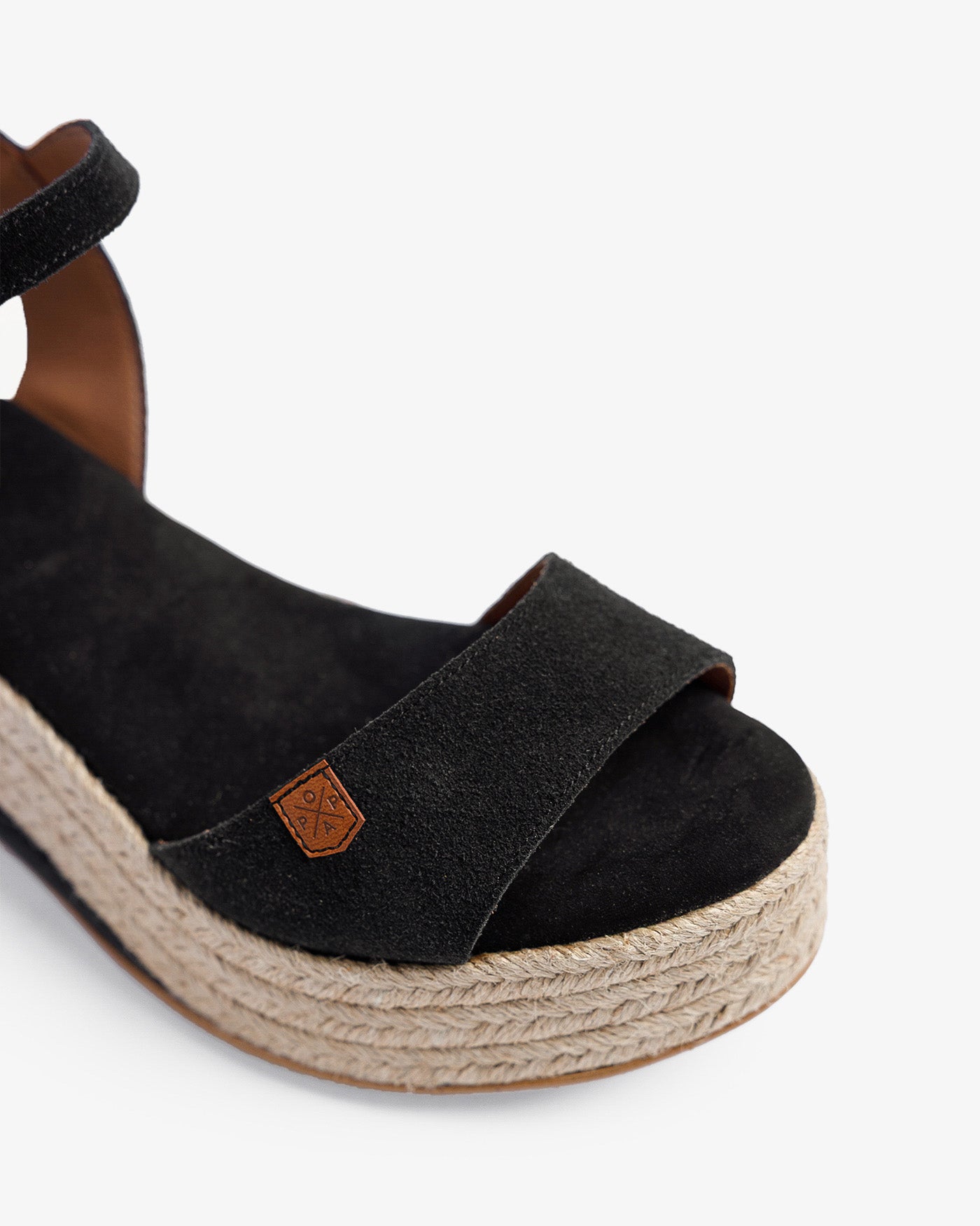 Cuña Meri Serraje Negro 35