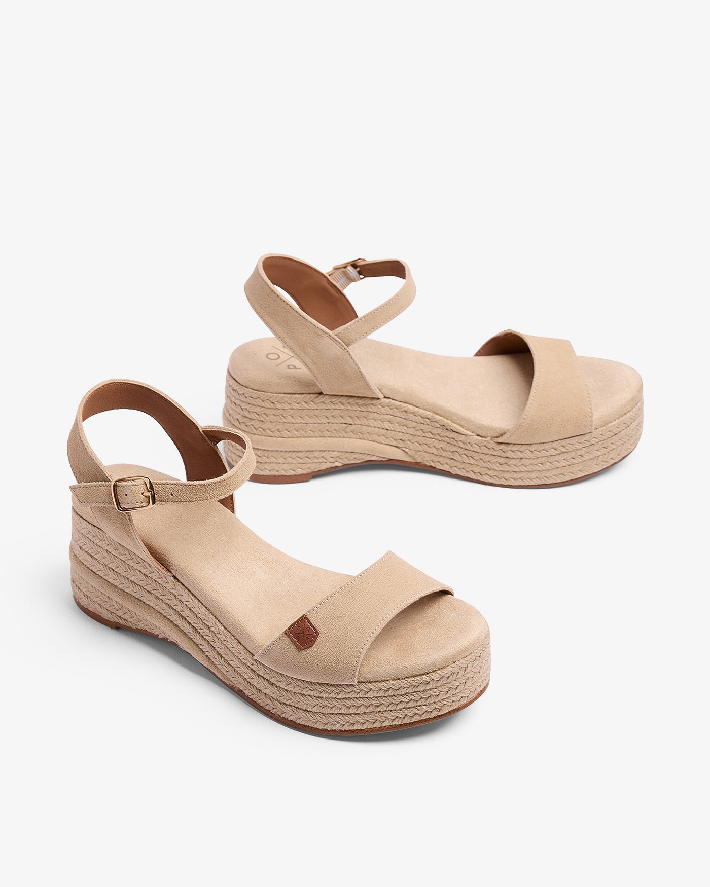 Cuña Meri Serraje Beige 35