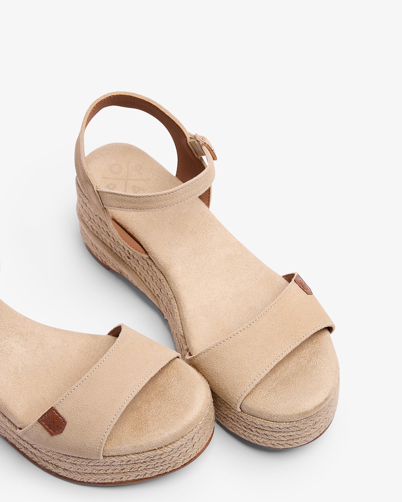 Cuña Meri Serraje Beige 35