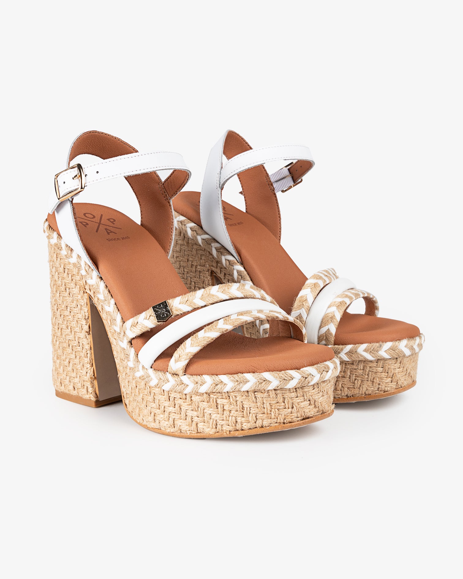 Cuña Tacón Canoa Yute Blanco 35