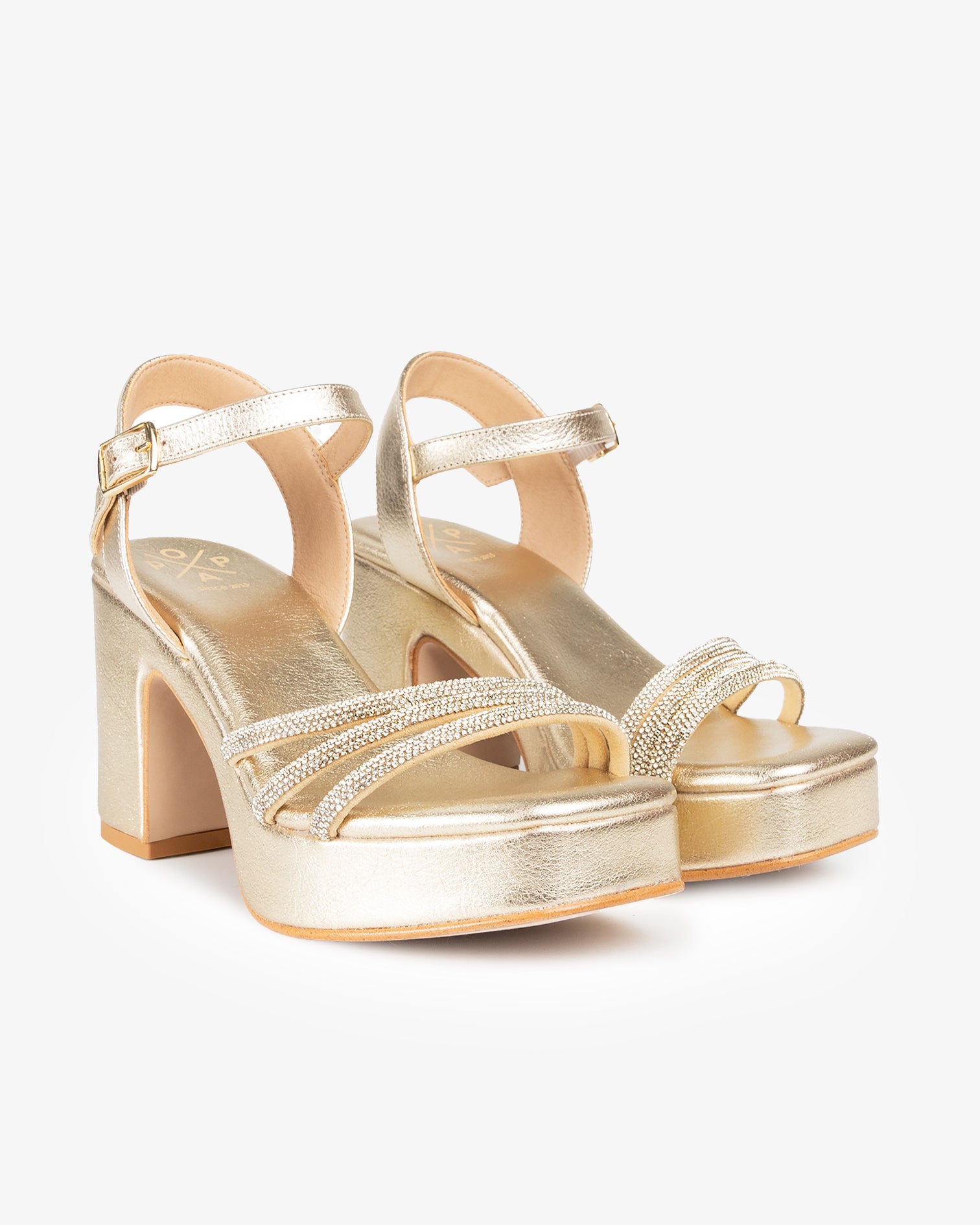 Sandalia Plataforma Kuka Glow Oro