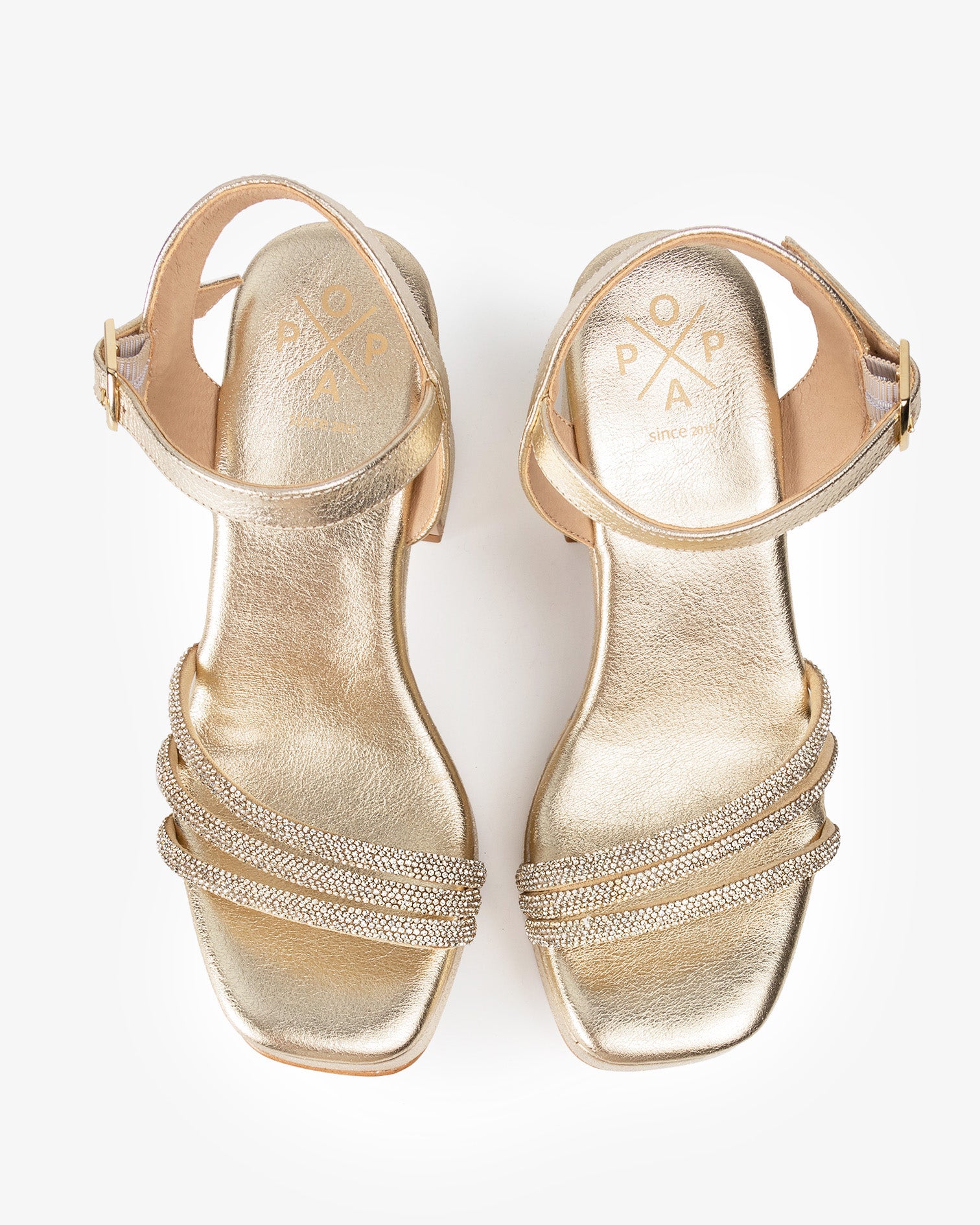 Kuka Glow Gold Platform Sandal