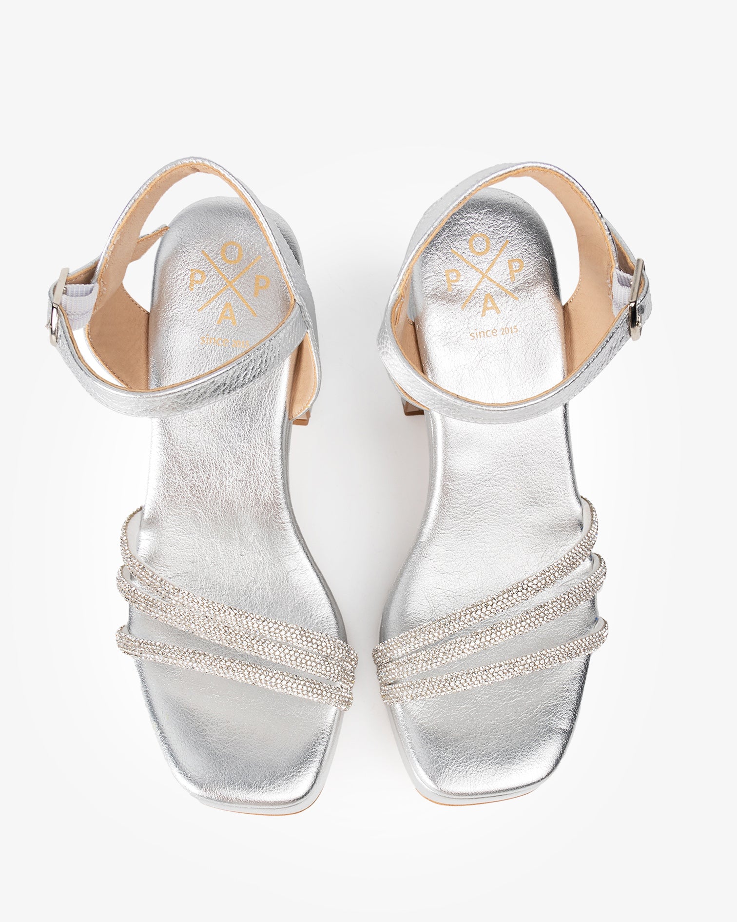 Kuka Glow Silver Platform Sandal