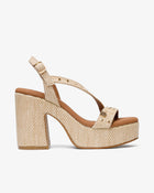 Sandalia Morlan Rafia Beige