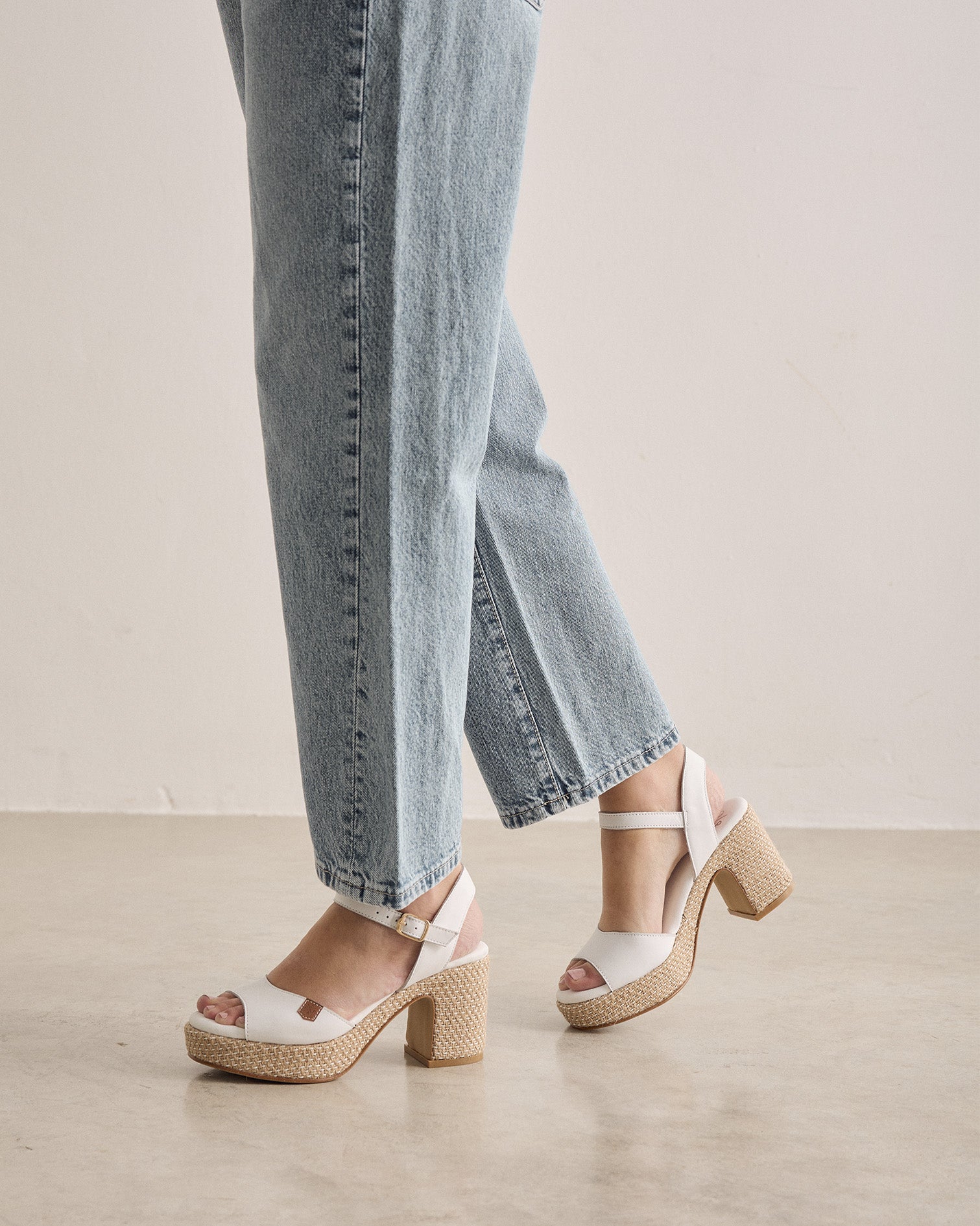 Sandalia Daira Piel Blanco