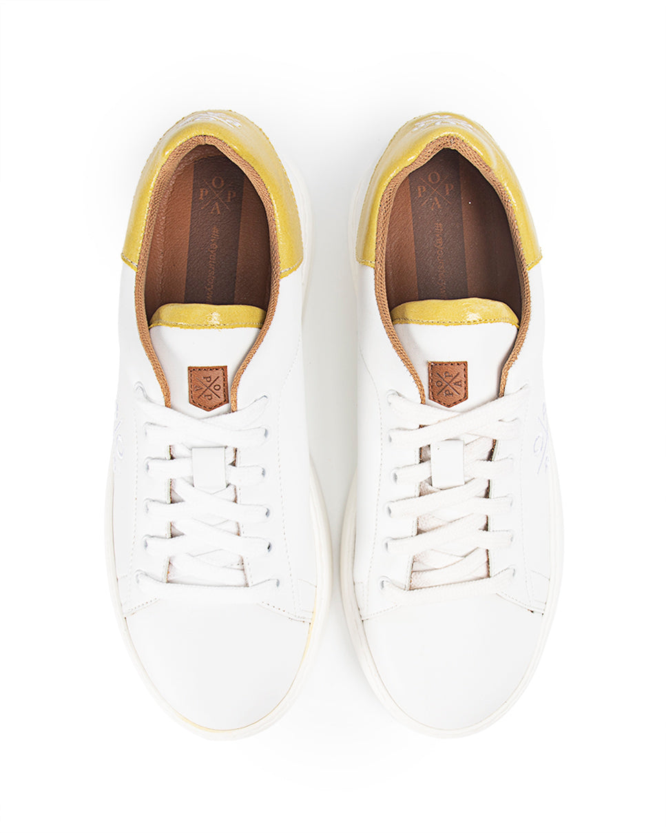 Vicort Yellow Leather Sneaker