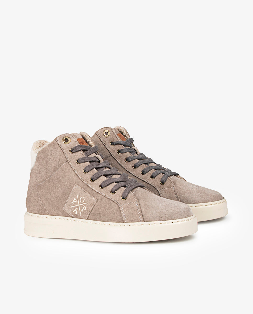 Pedraza Gray Suede Sneakers