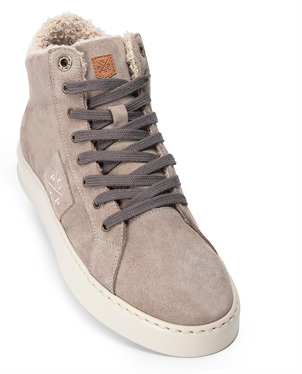 Baskets en daim gris Pedraza