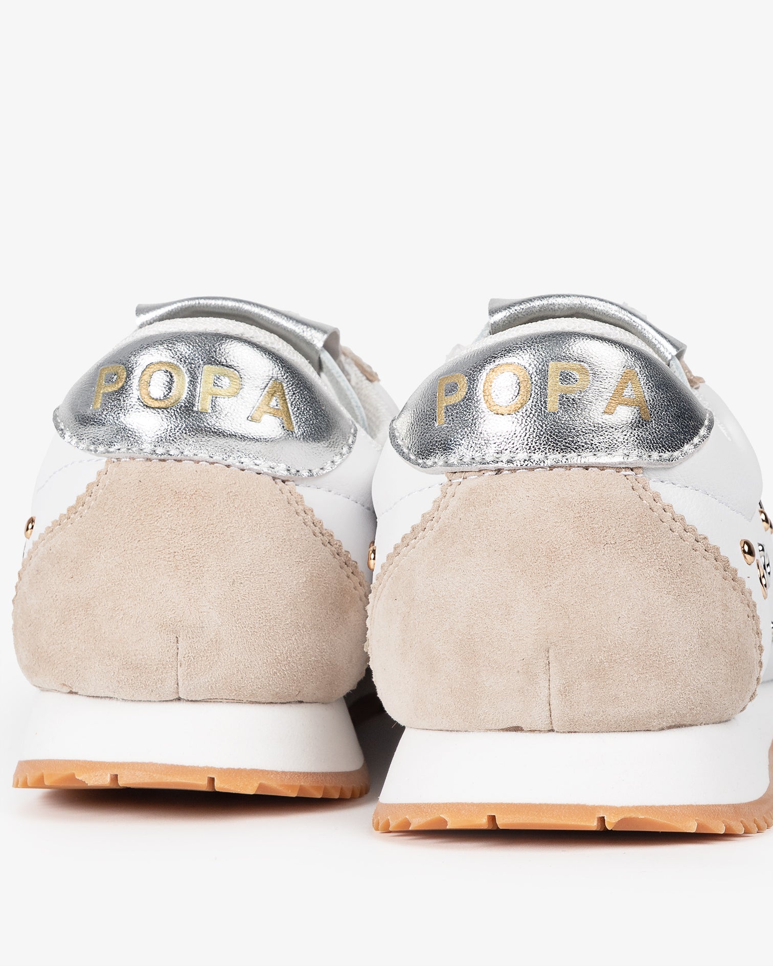 Inara Studded White Sneakers
