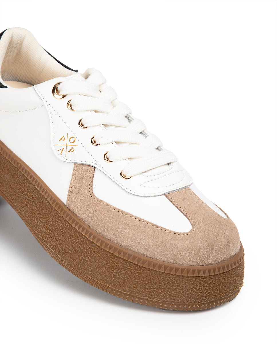 Noble White Platform Sneaker