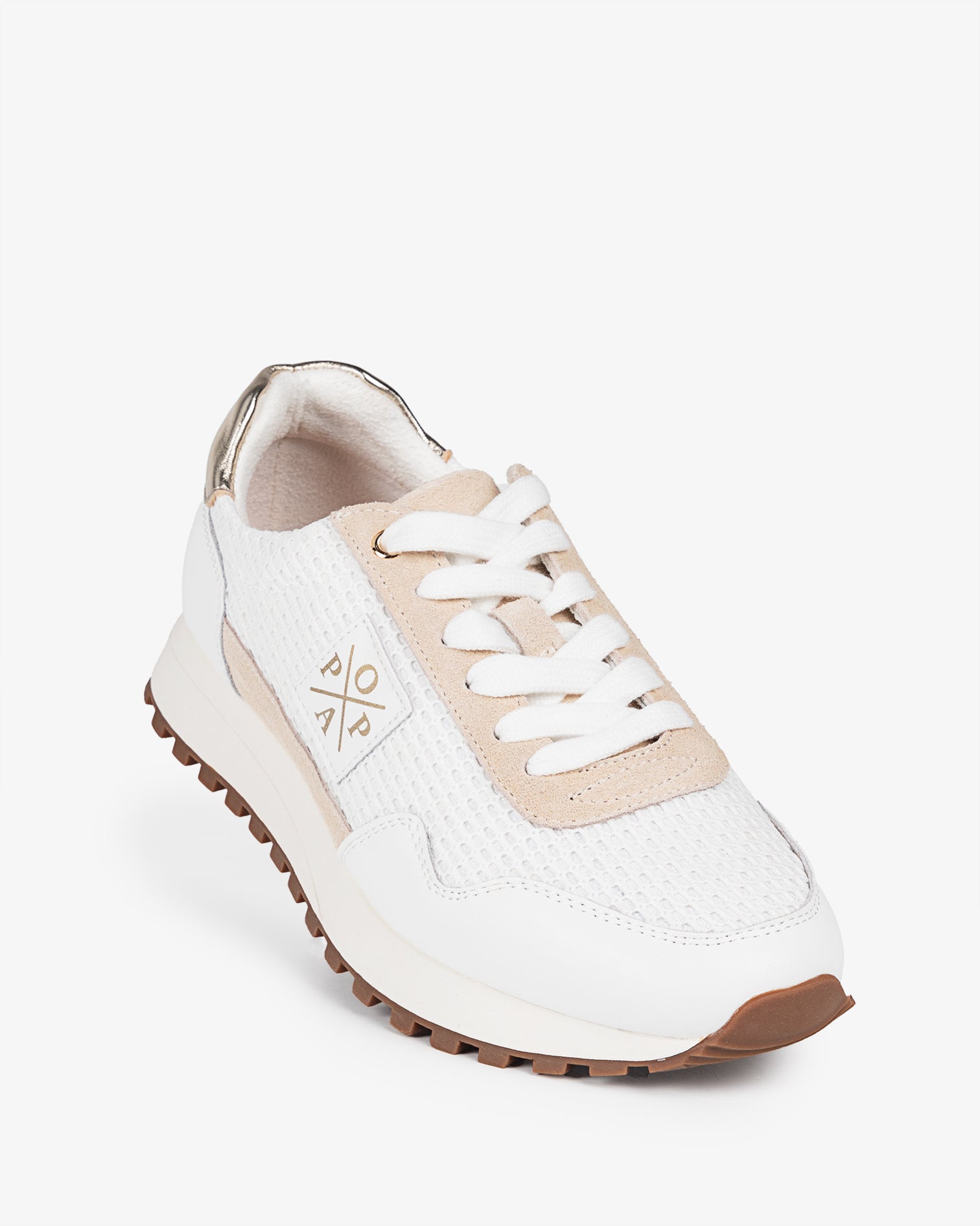 Lotse White Mesh Sneaker