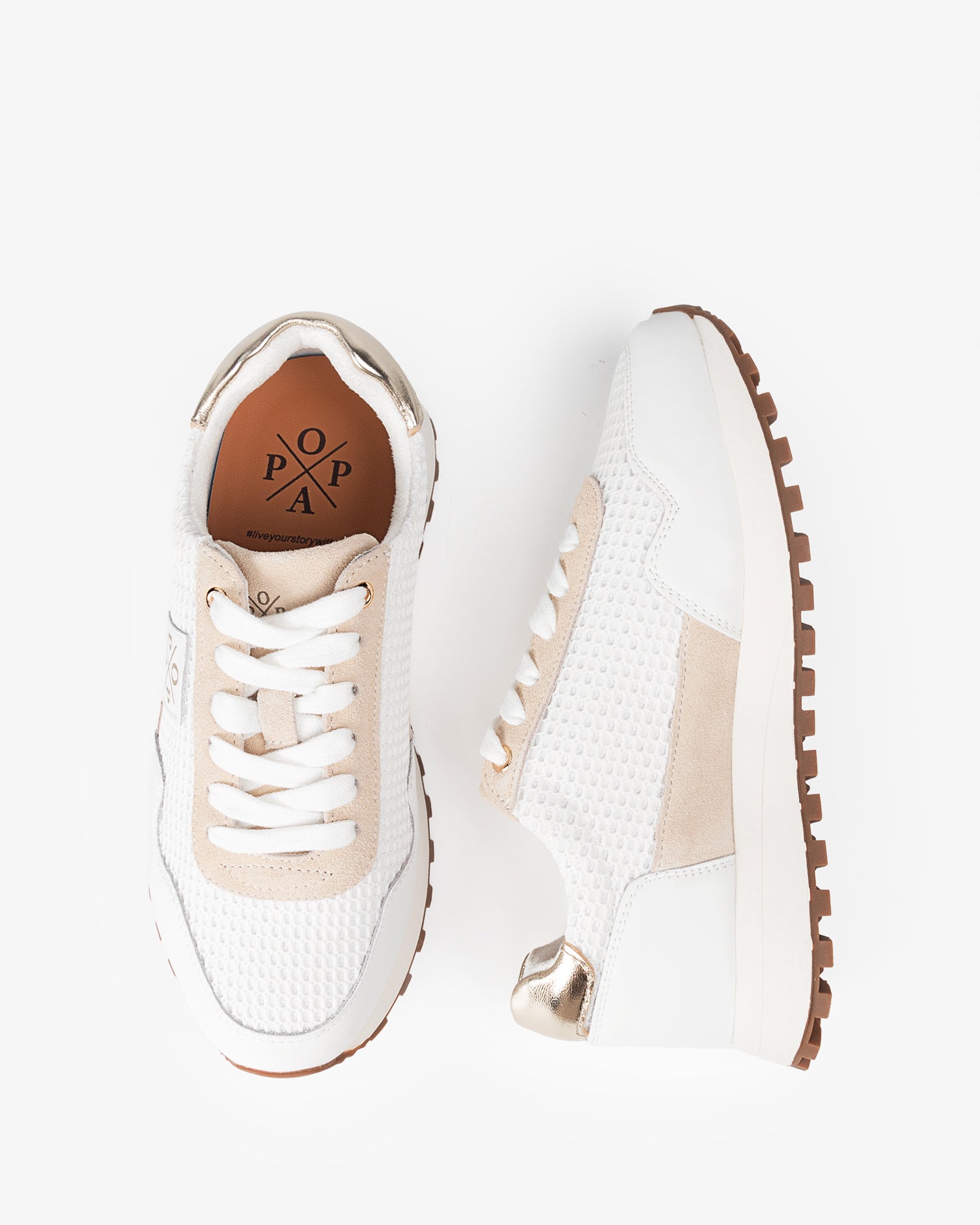 Lotse White Mesh Sneaker