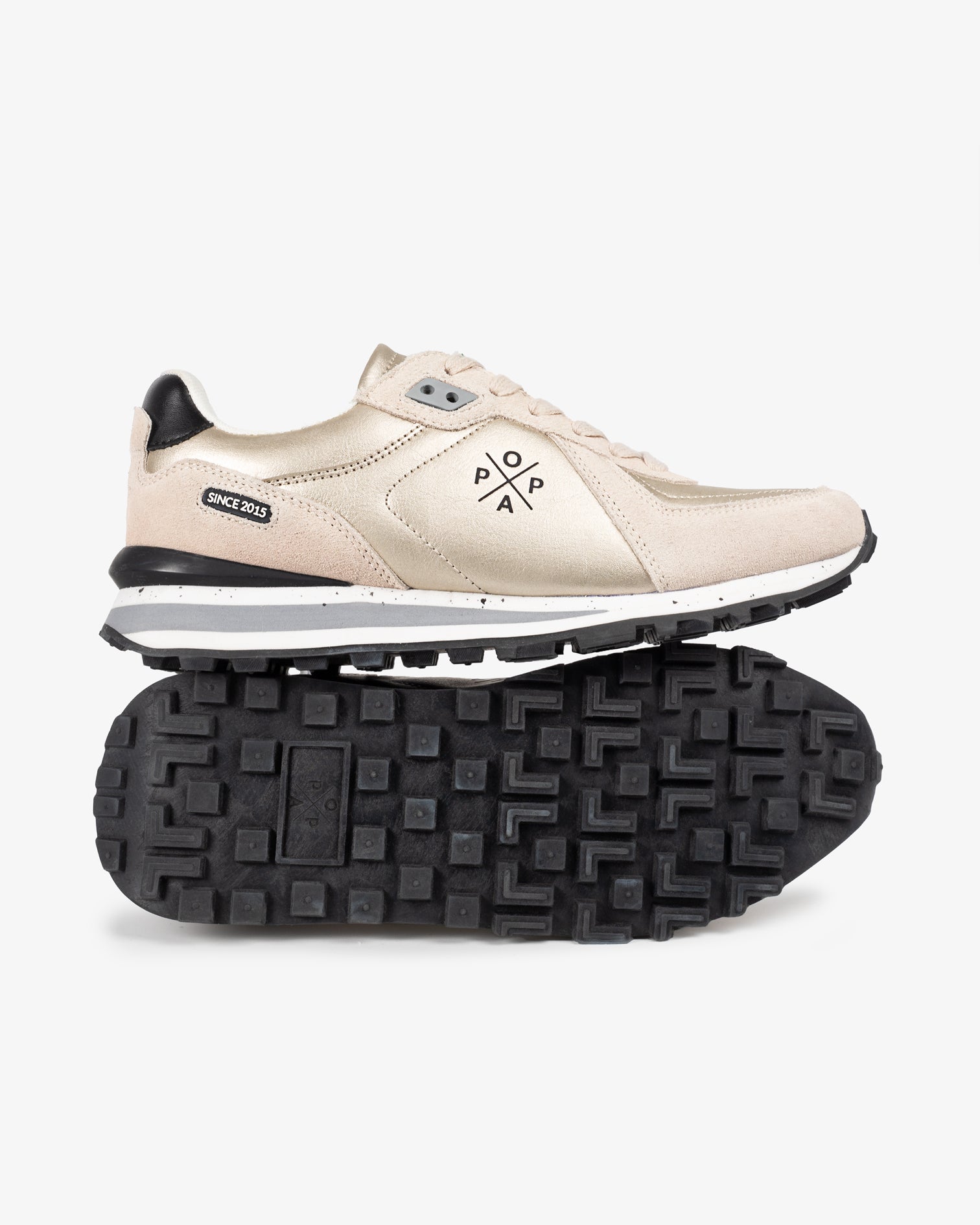 Blake Gold Laminated Sneaker