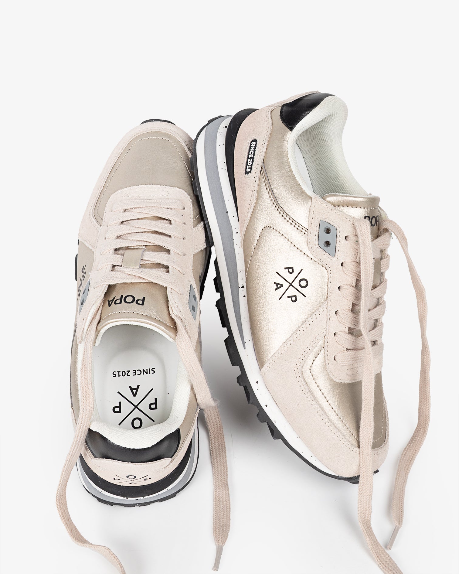 Blake Gold Laminated Sneaker