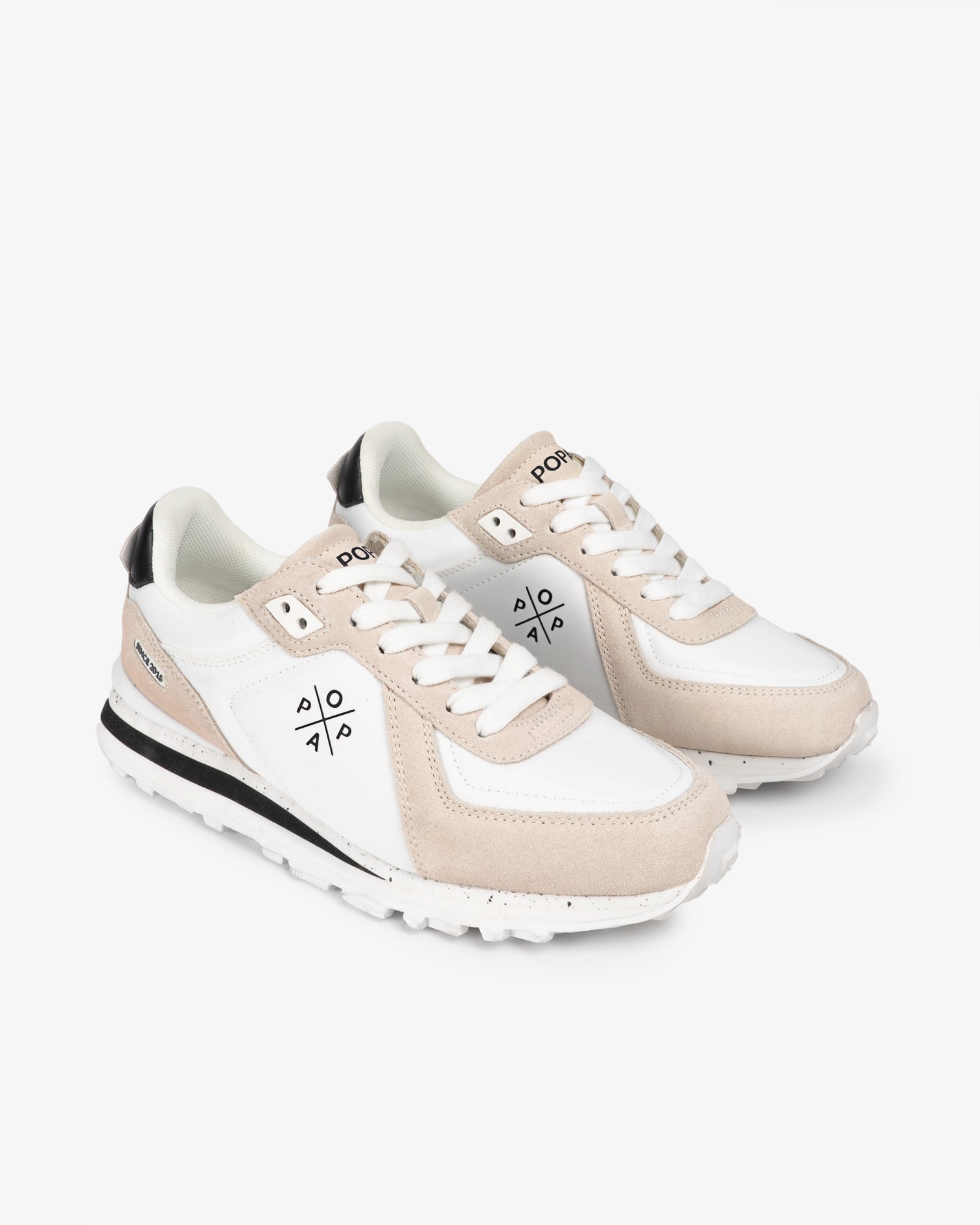 Zapatilla Blake Nylon Beig y Blanco