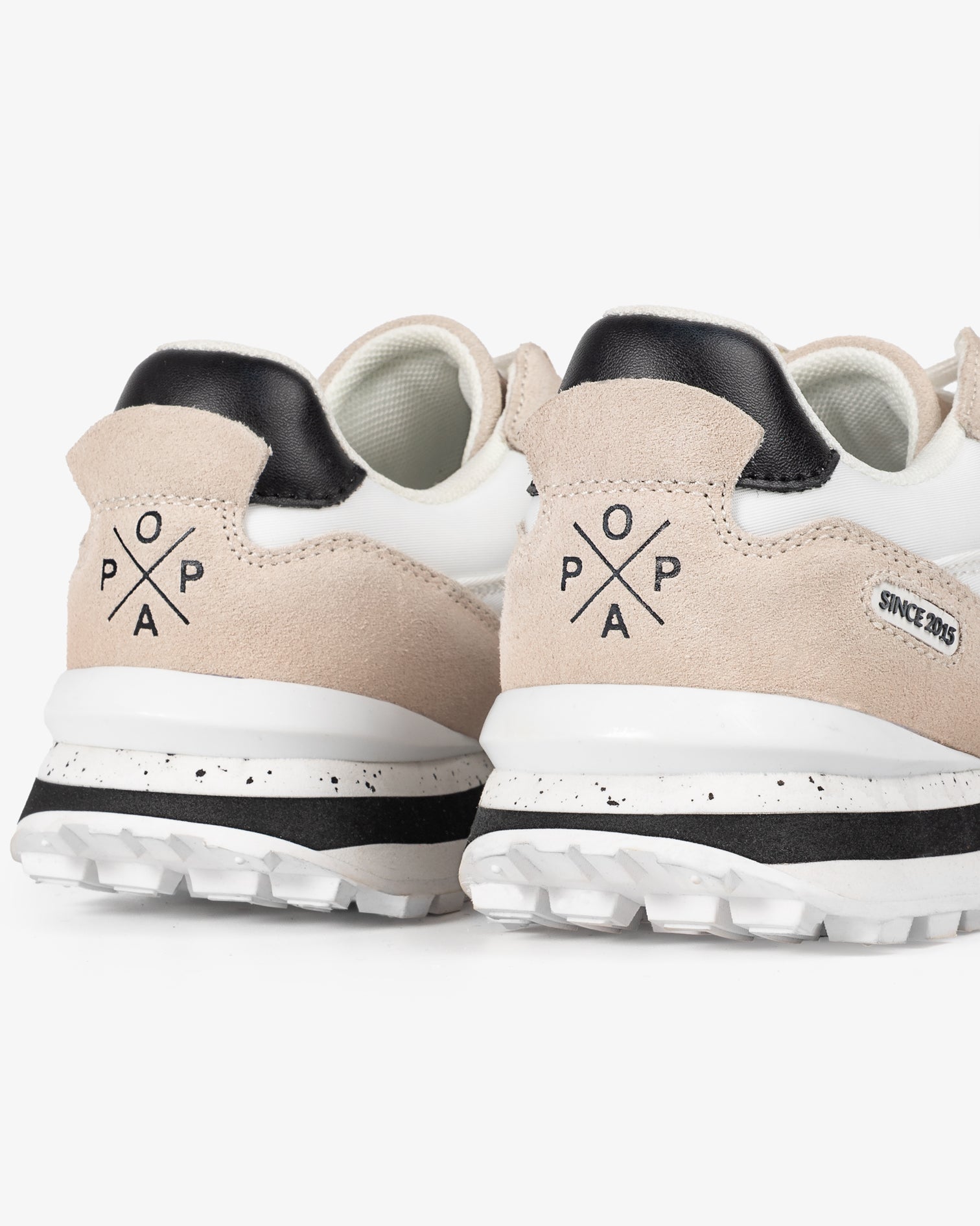 Zapatilla Blake Nylon Beig y Blanco