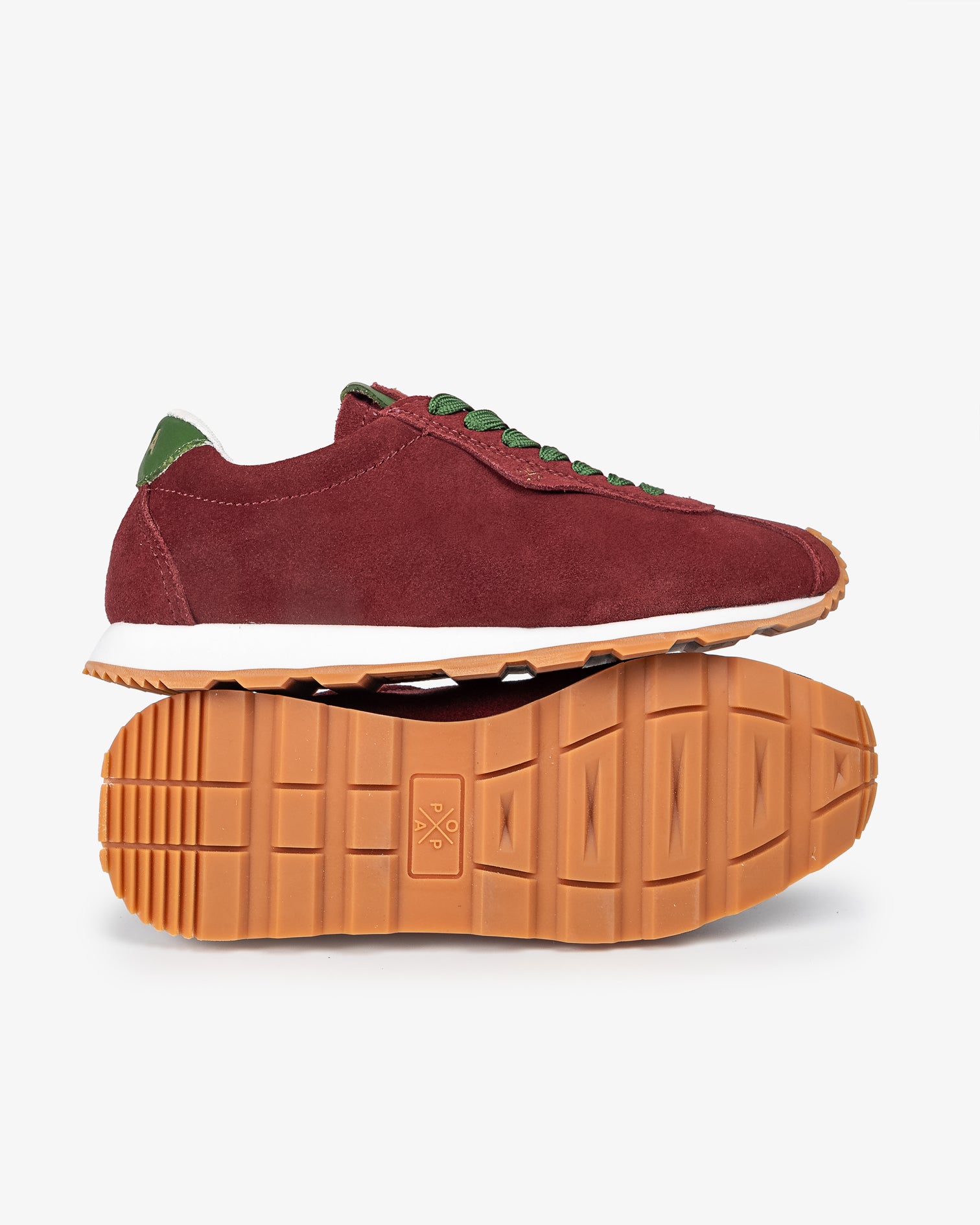 Kira Burgundy Suede Sneaker