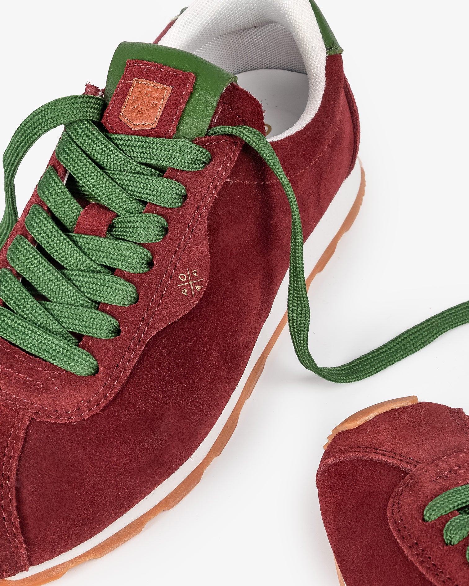 Kira Burgundy Suede Sneaker