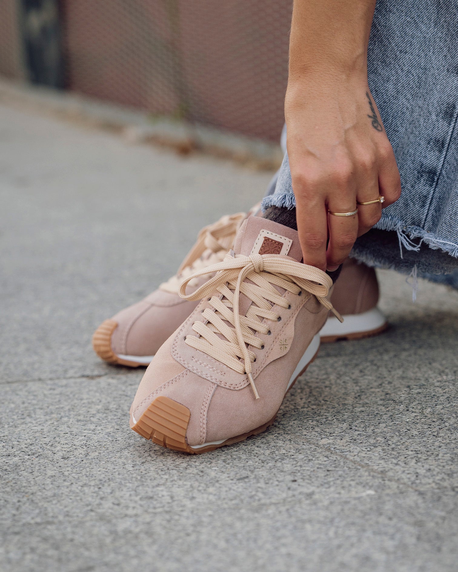 Kira Pink Suede Sneaker