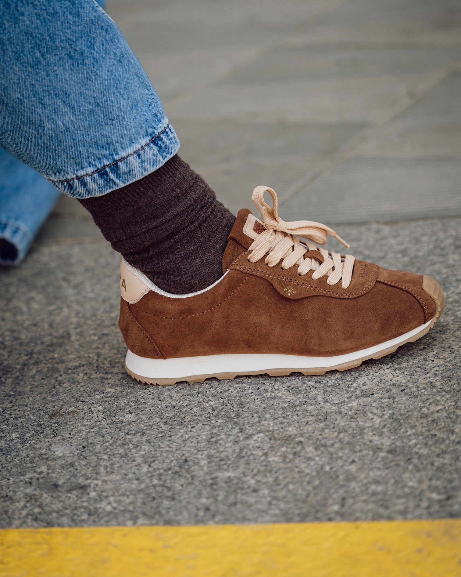 Kira Brown Suede Sneaker