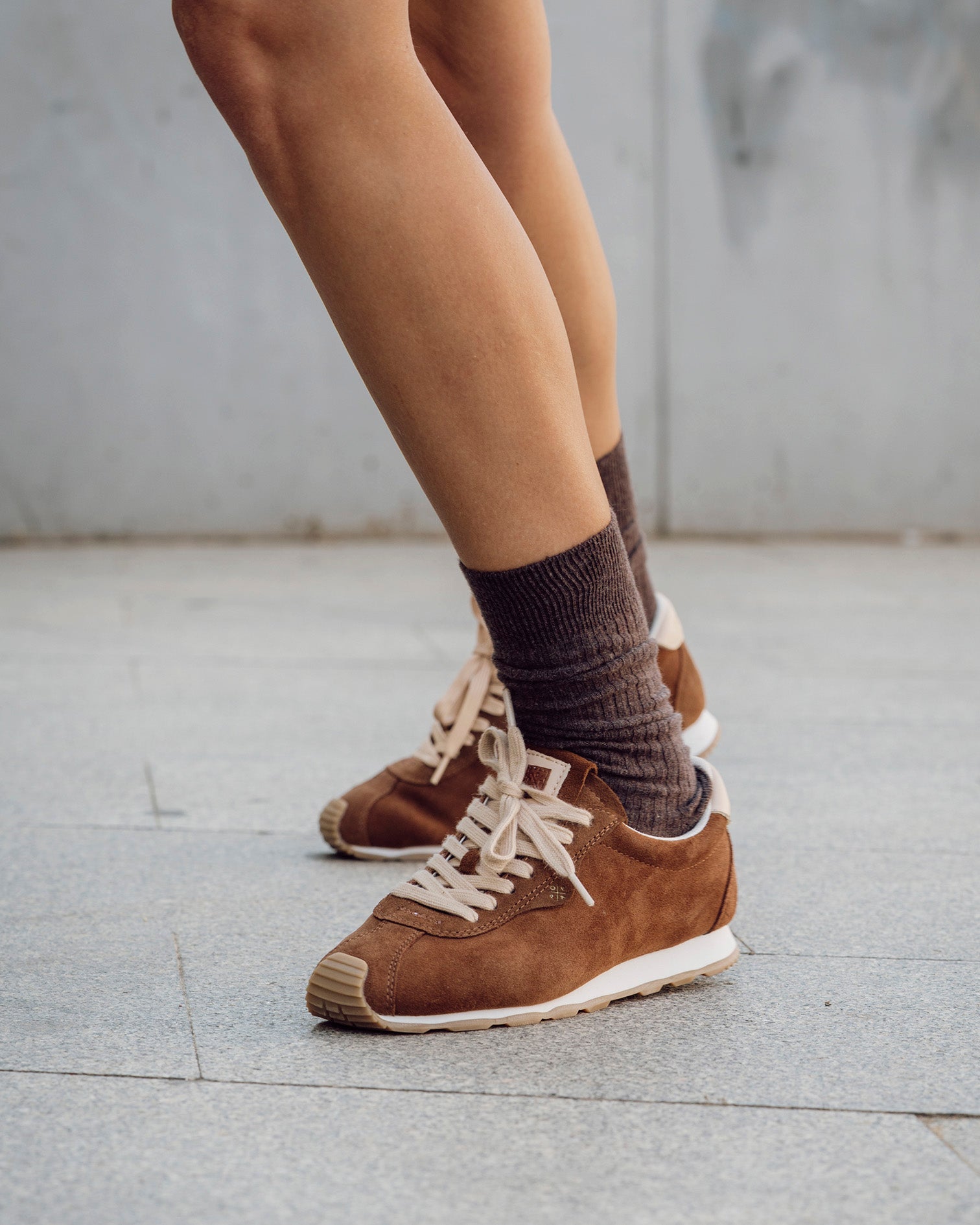 Kira Brown Suede Sneaker