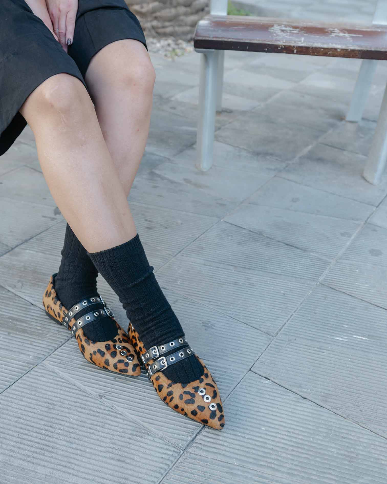 Bailarina de Leopardo Tachuelas Estrella