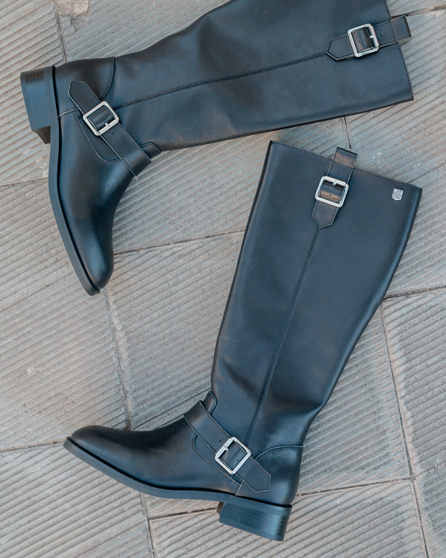 Black Leather High Boot kiliman