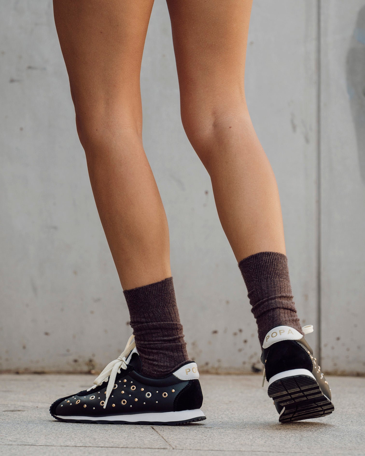 Inara Studded Sneakers Black