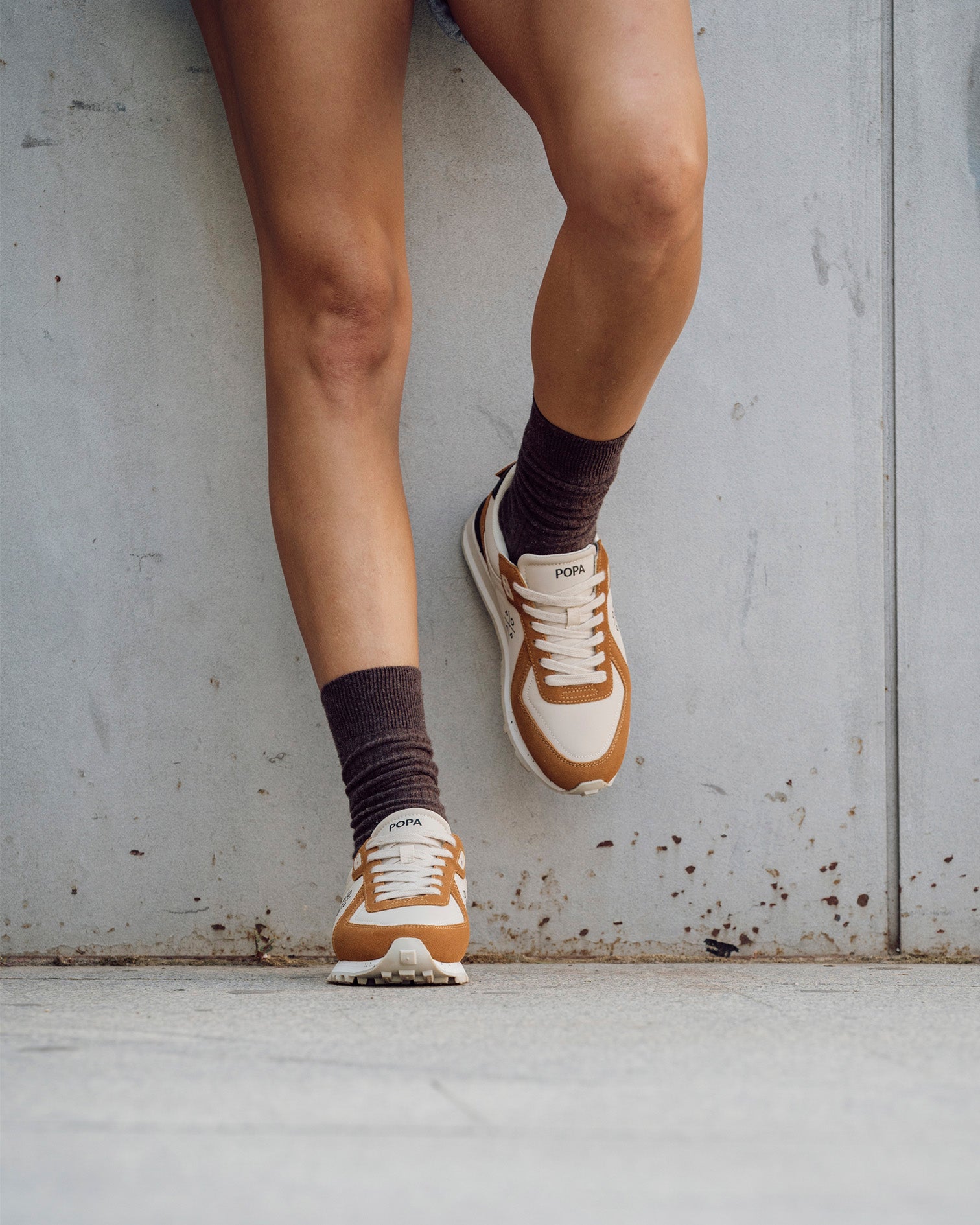 Blake Nylon Brown Sneaker