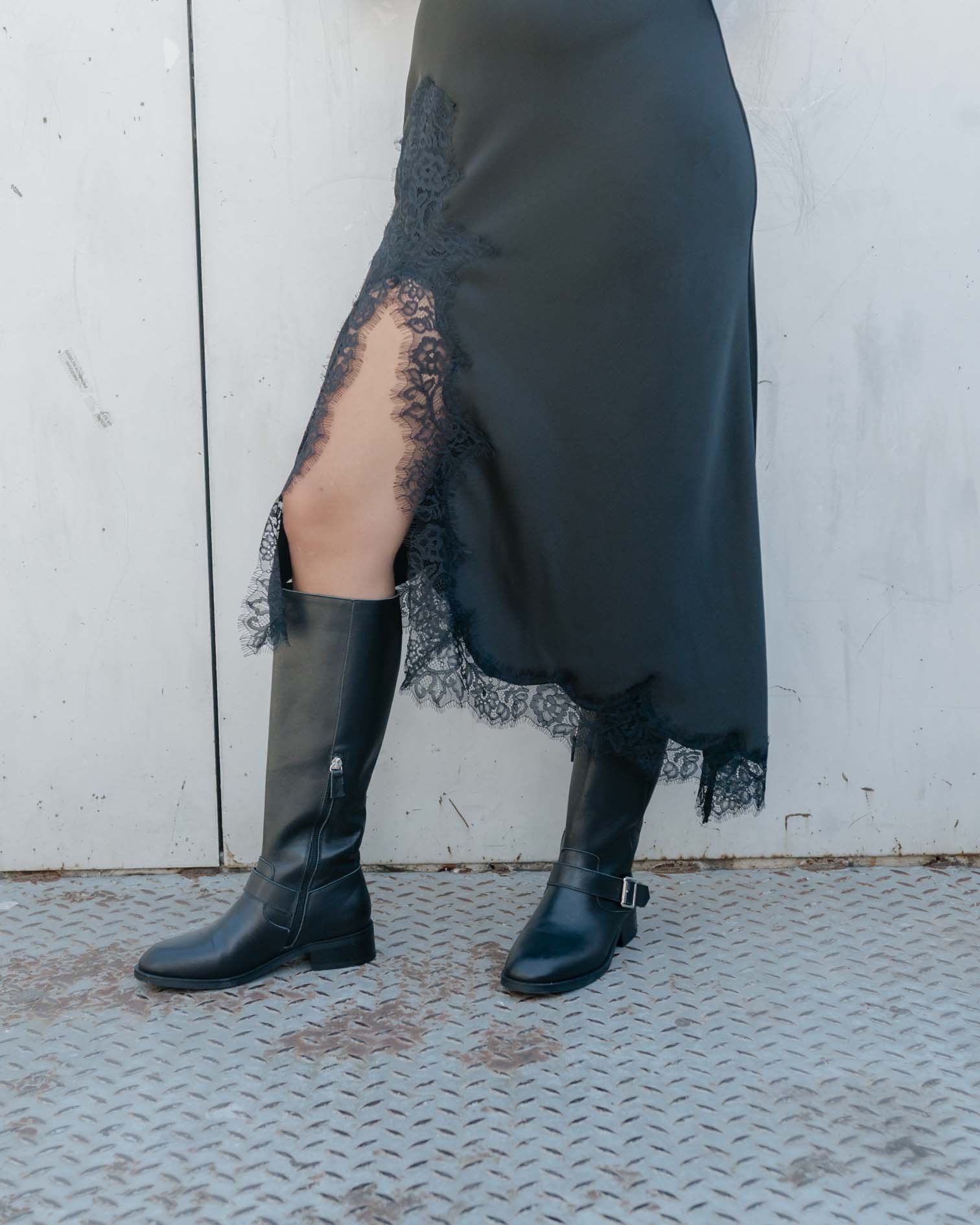 Black Leather High Boot kiliman