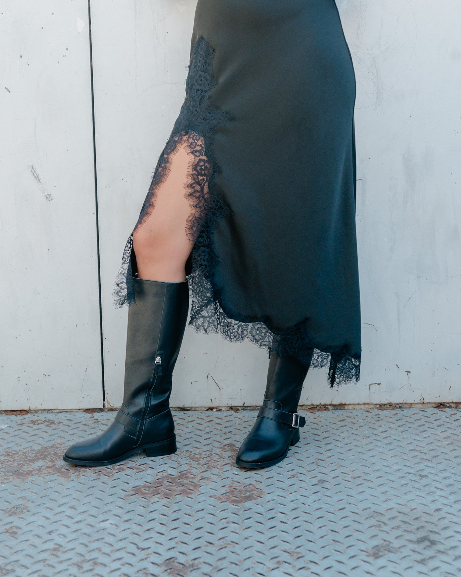 Black Leather High Boot kiliman