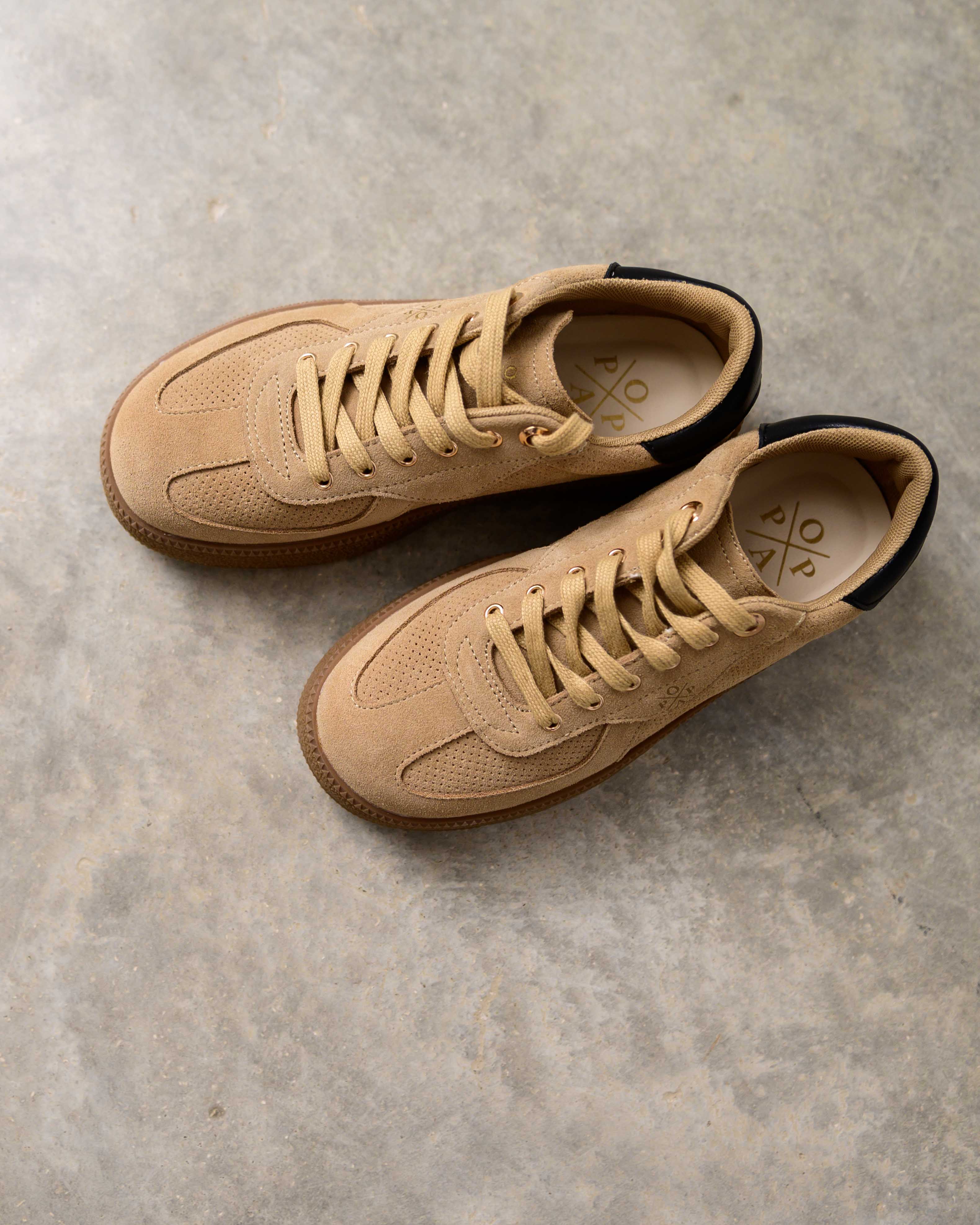 Noble Beige Platform Sneaker