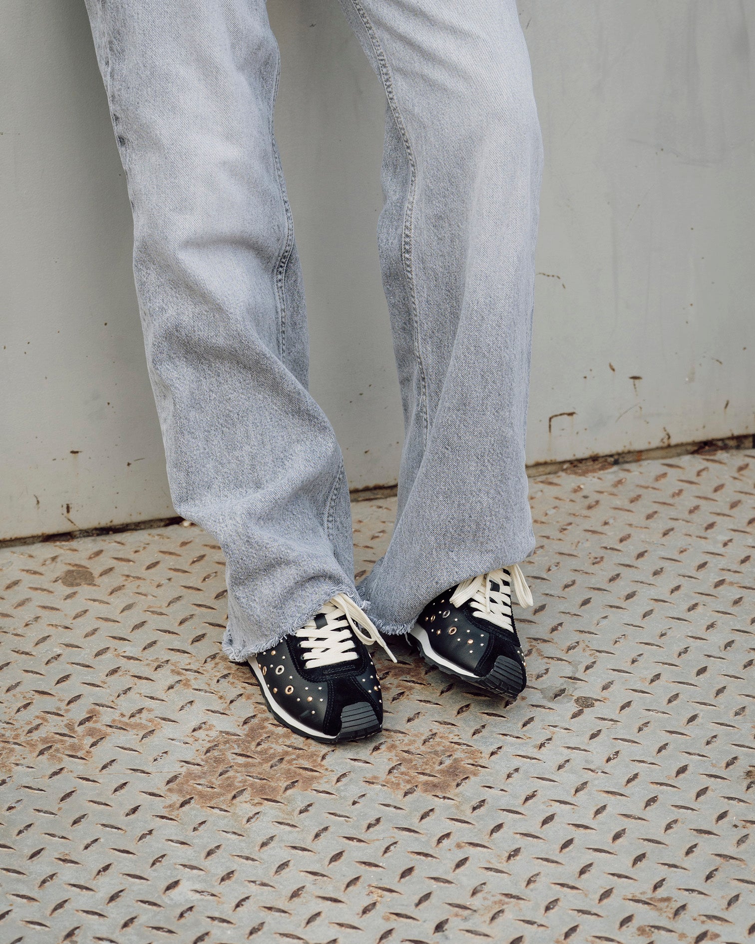 Inara Studded Sneakers Black