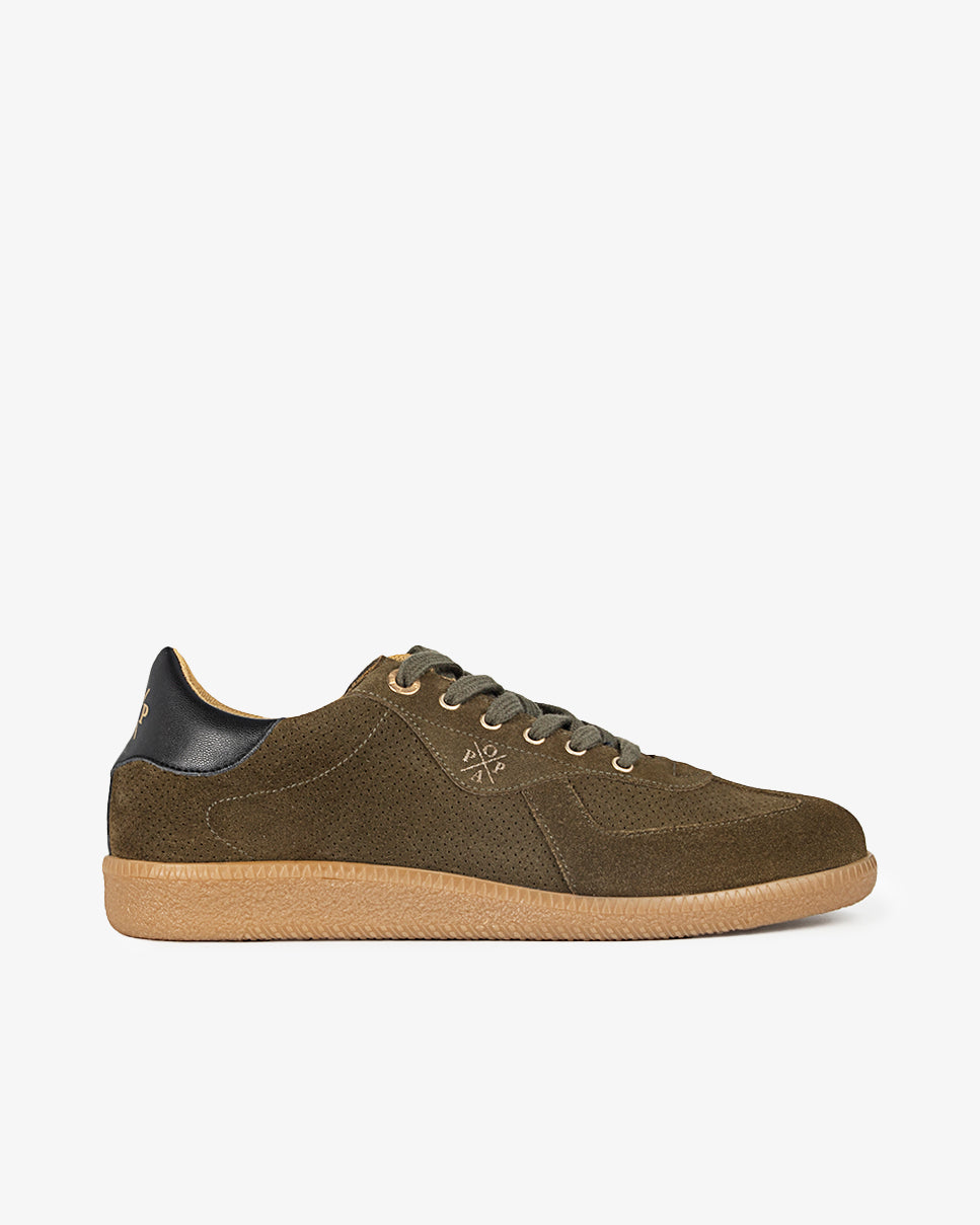 Imperial Green Leather Sneaker