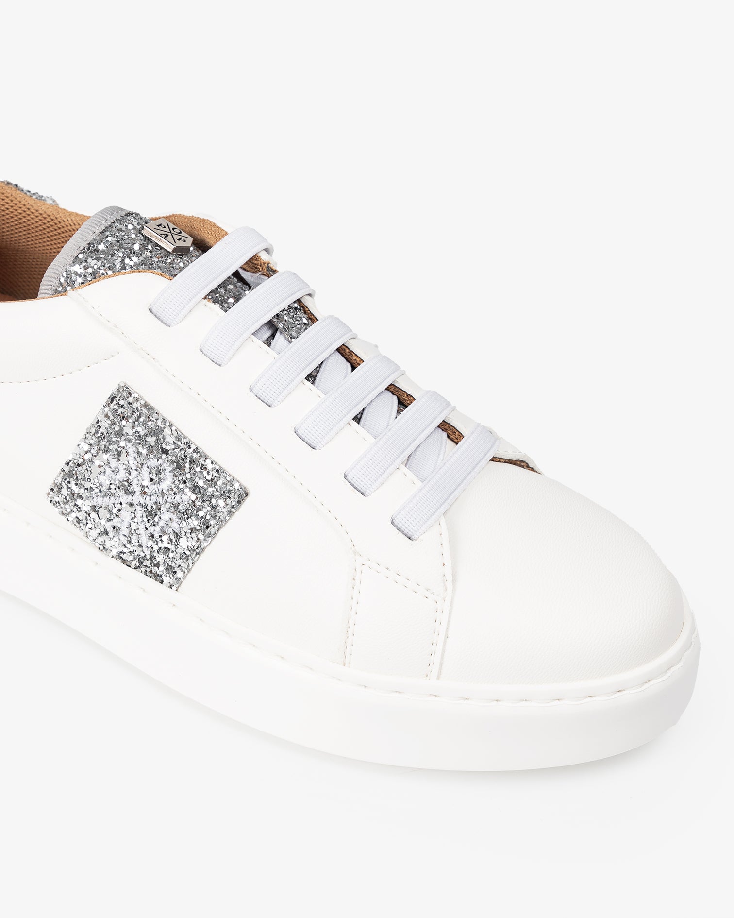 Zapatilla Macera Glitter Plata 36