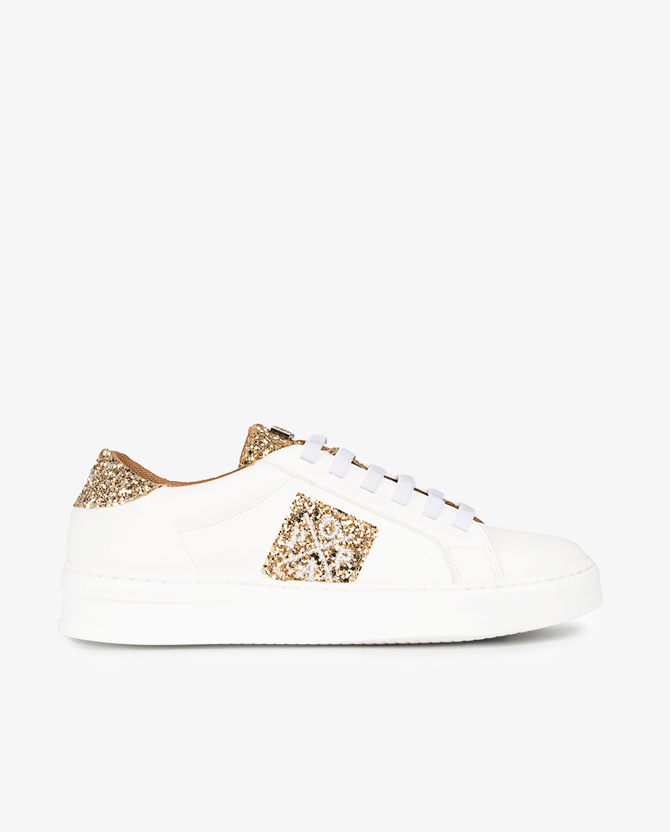 Zapatilla Macera Popa Glitter Oro