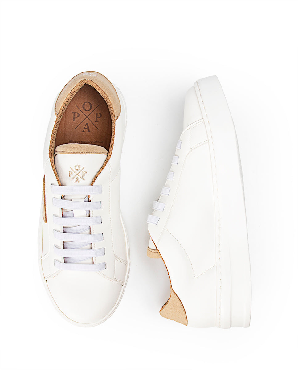 Macera Logo Popa Beige Sneaker